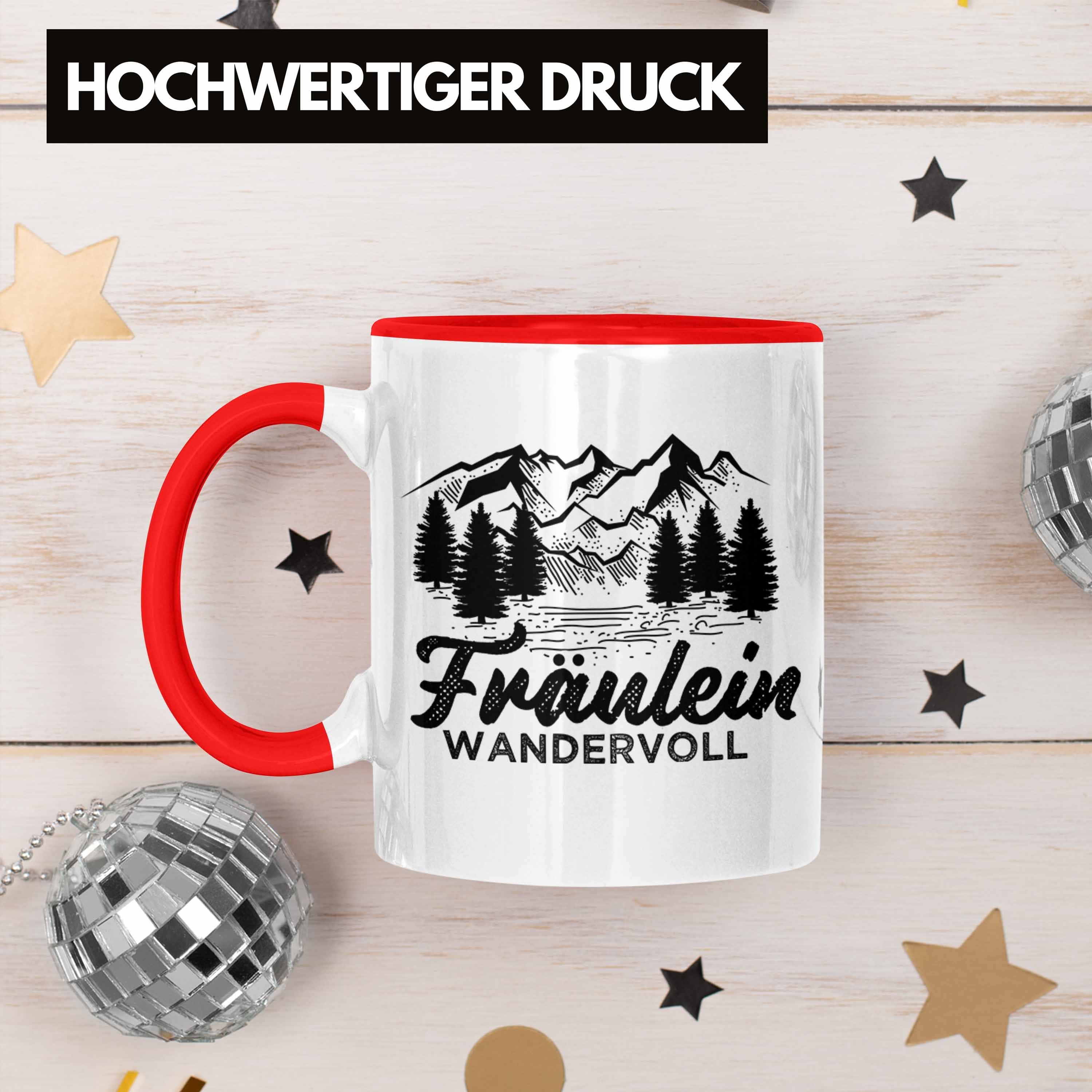 Lustige Tasse Wandern Frauen Geschenkidee Trendation Geschenk Tasse Fräulein - zum Tasse Wandervoll Wandern Rot Trendation