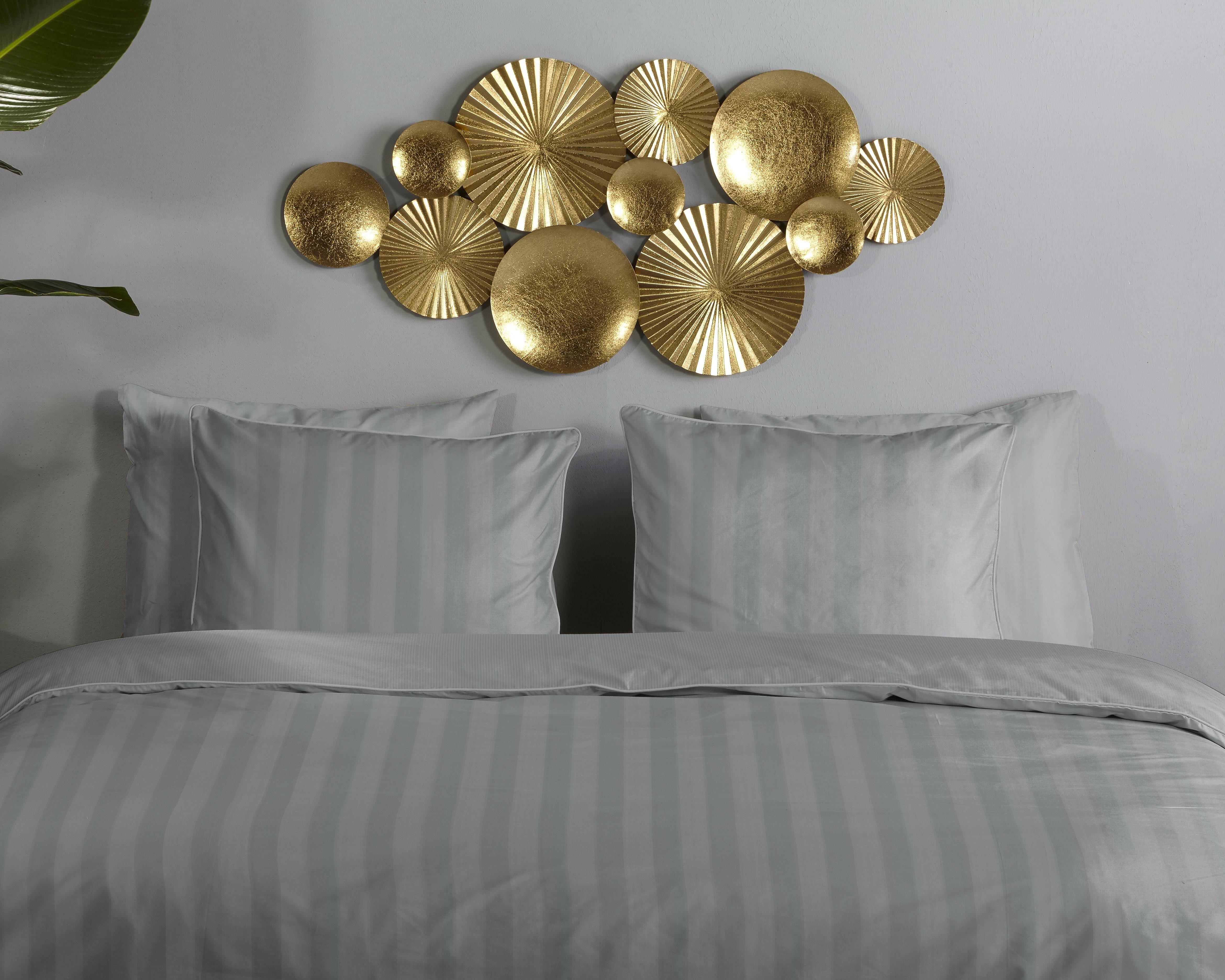 Descanso Kissenbezüge Hotel Sevilla, (1 Stück), Baumwolle, Mako-Satin, 1 Stück, Luxe, Streifen, uni