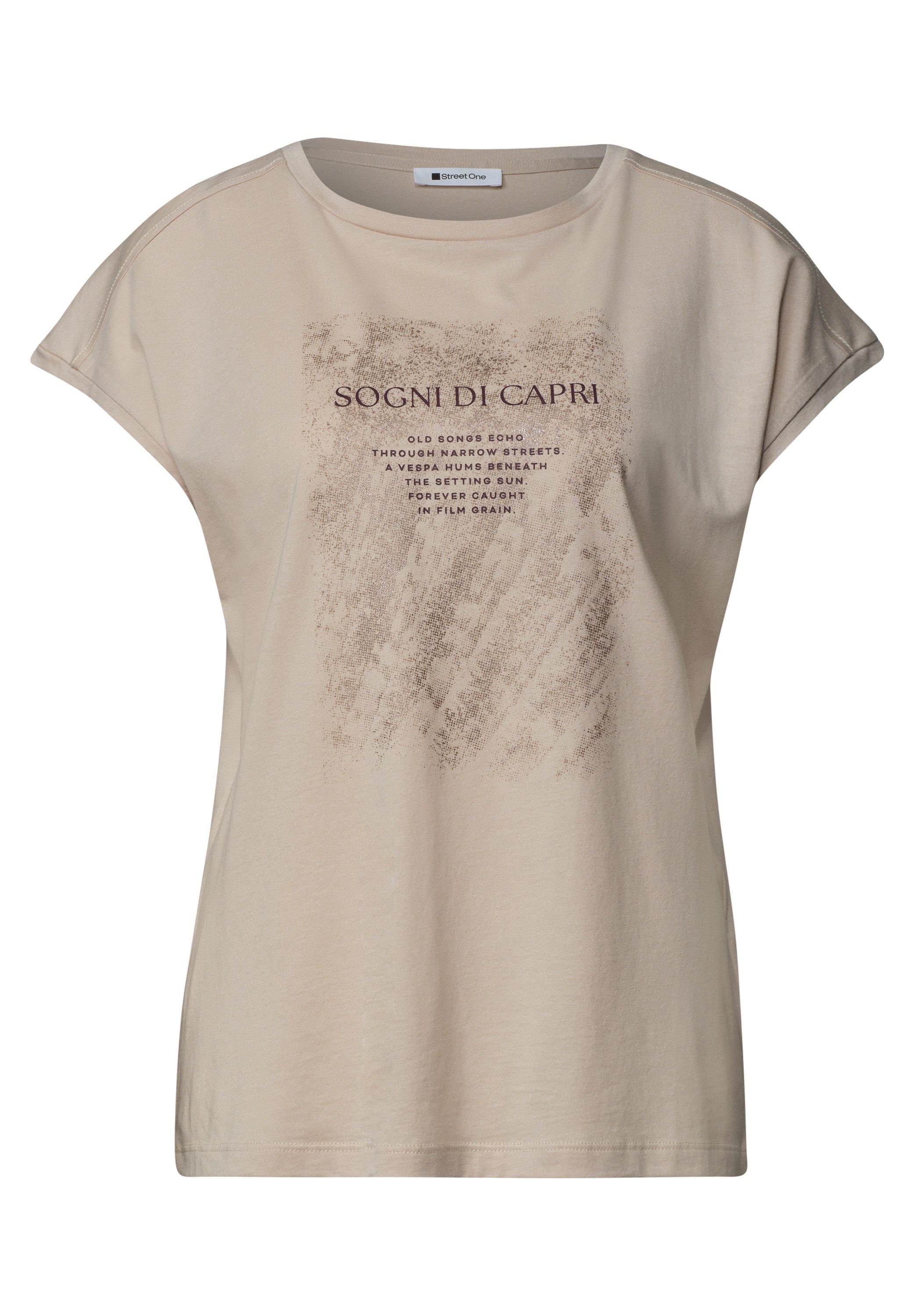 STREET ONE Print-Shirt aus softem Materialmix – Bild 4 von 5