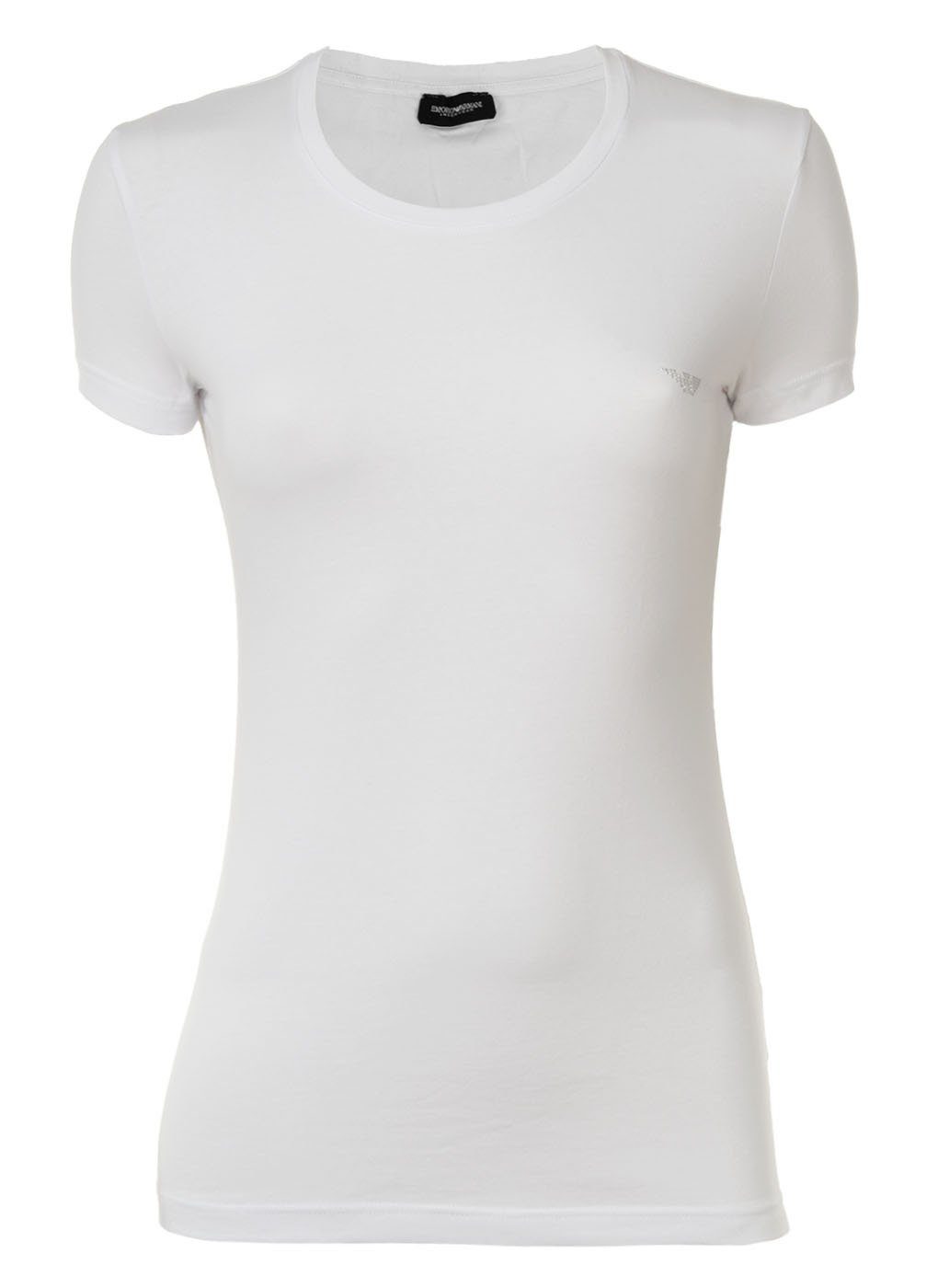 Loungewear, Rundhals, Armani - Kurzarm T-Shirt Damen T-Shirt Emporio Weiss