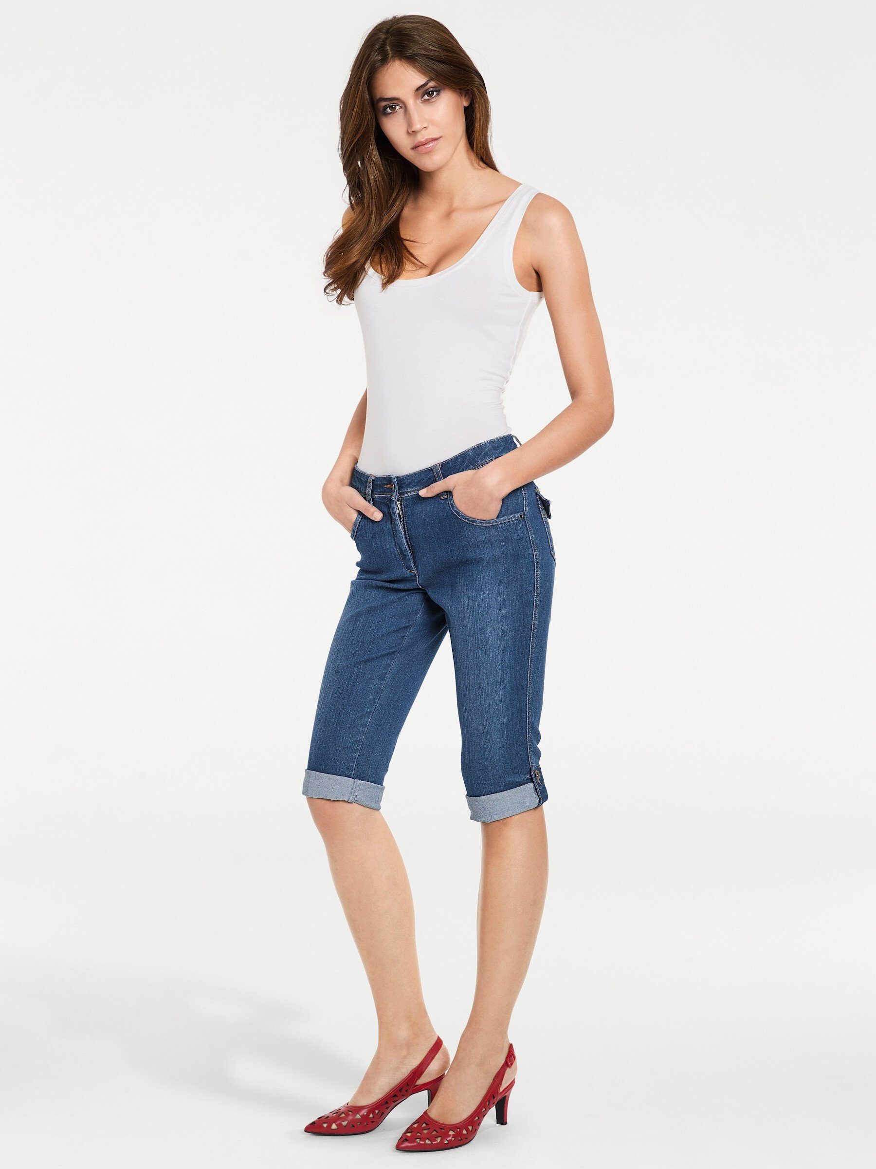 heine Bequeme Jeans Capri-Jeans normal