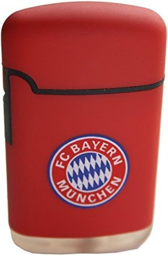 FC Bayern München Зажигалки FC Bayern München Easy Torch Sturmfeuerzeug rot schwarz Logo, Fussball Lizenzprodukt Fanartikel FC Bayern München