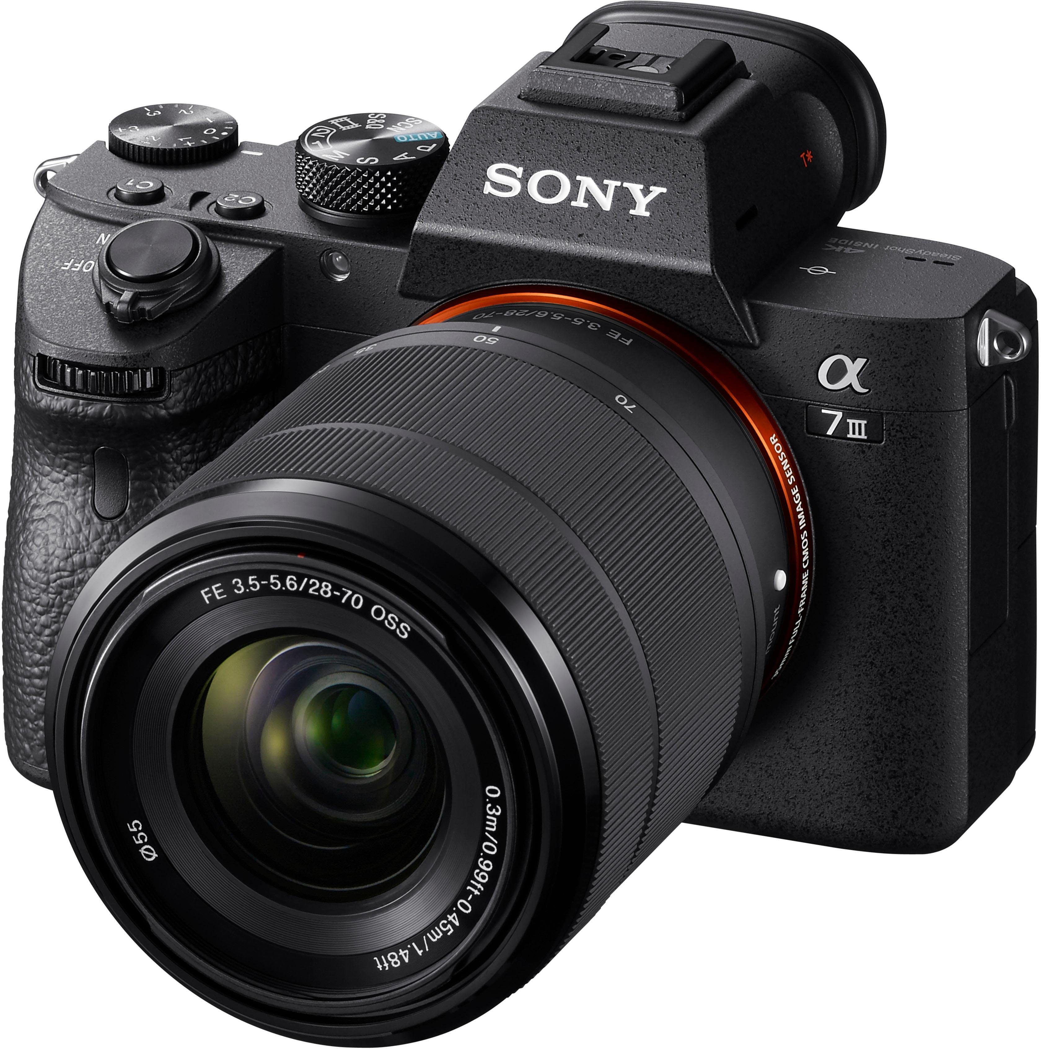 Sony Alpha 7 III ILCE-7M3KB Systemkamera (SEL-2870, 24,2 MP, NFC, WLAN (Wi-Fi)