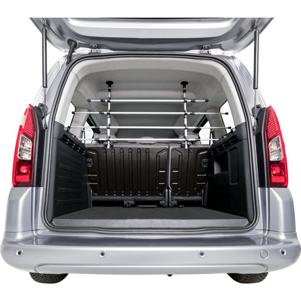 TRIXIE Hundegitter verstellbares Autogitter aus Aluminium - silber/schwarz - Breite: 105–