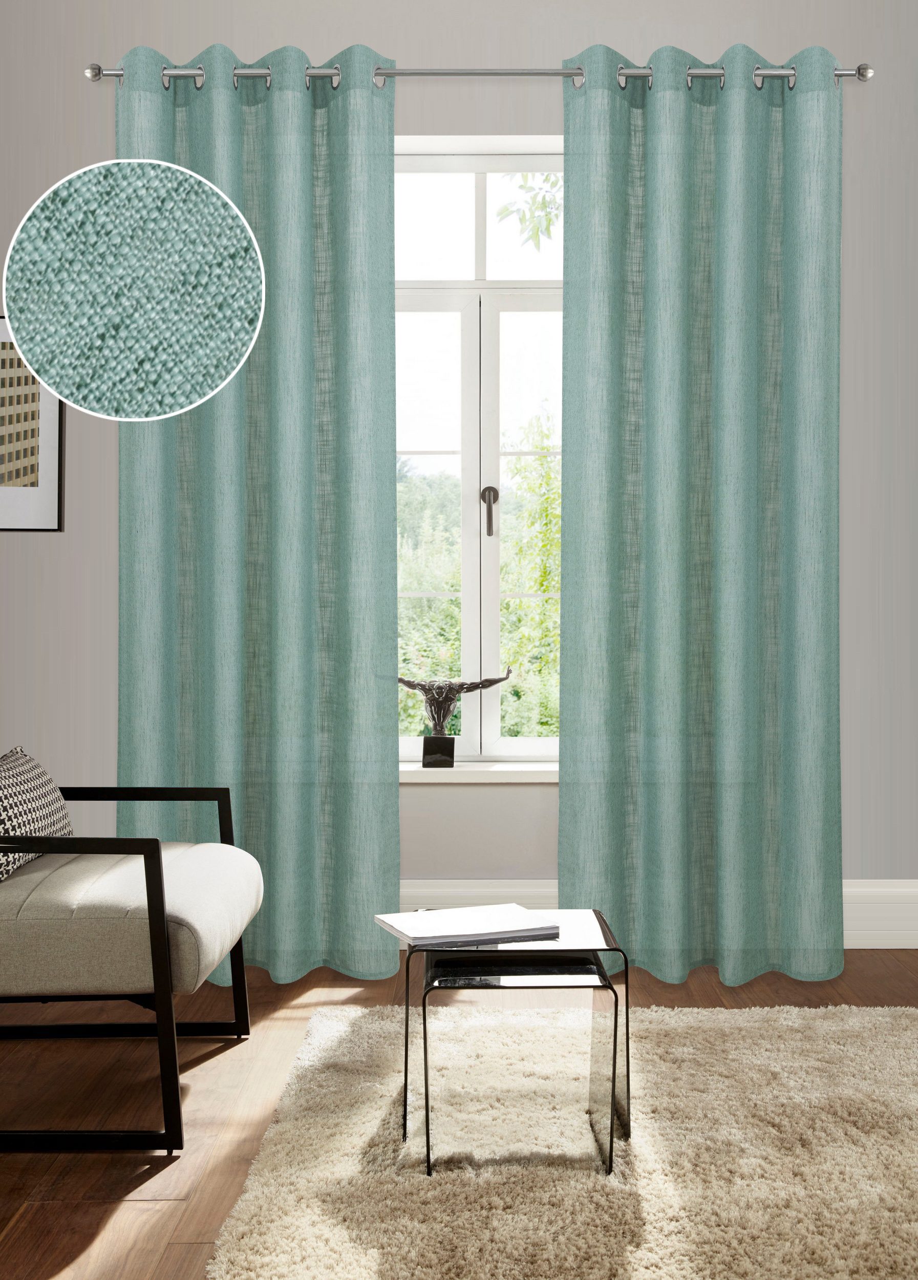 Bruno Banani Gardine Jaden (1 St), Ösen, halbtransparent, modern, zeitloser günstig online kaufen