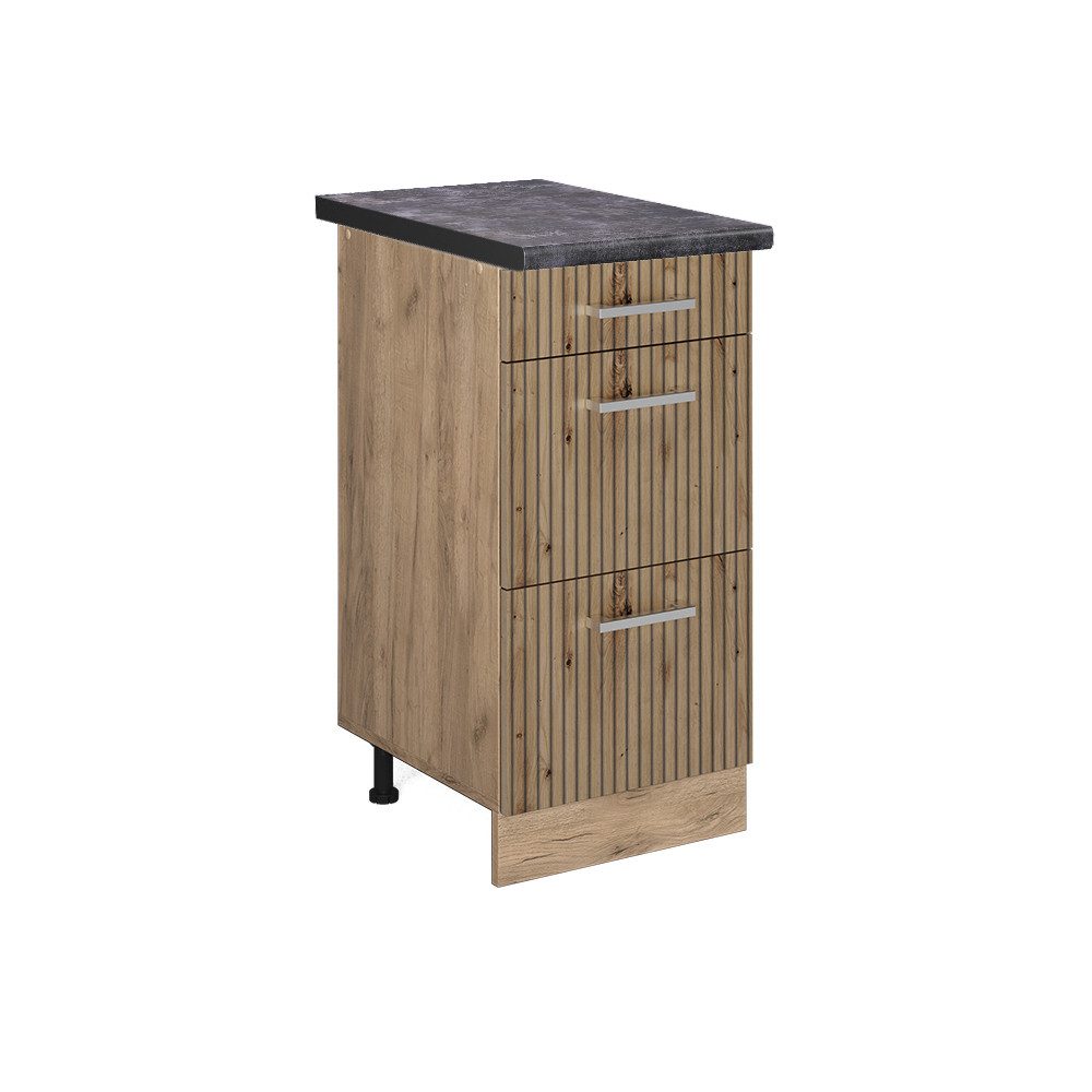 Vicco Unterschrank R-Line, Artisan-Eiche/Goldkraft Eiche, 40 günstig online kaufen
