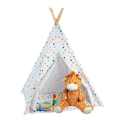 relaxdays Spielzelt Tipi Zelt Kinder