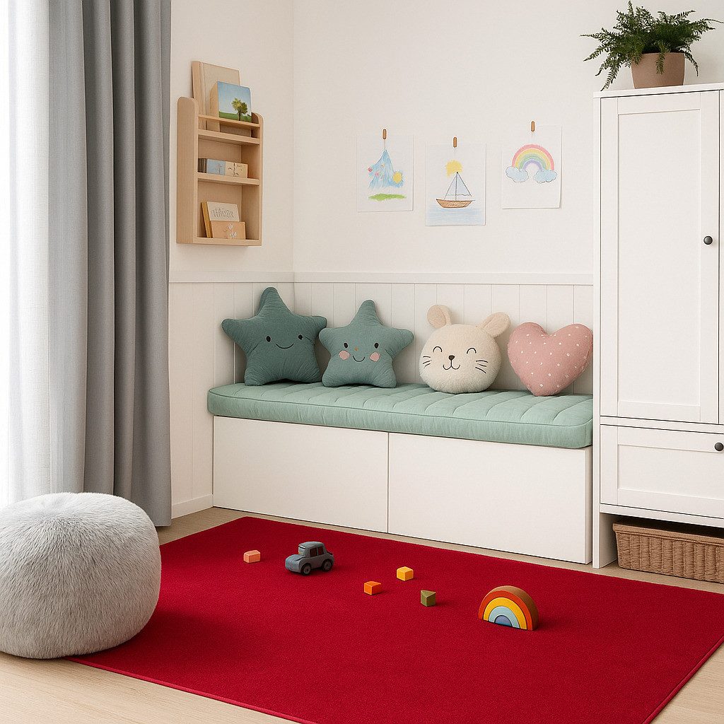 Snapstyle Kinderteppich Velours Kinderteppich Joy Kids, Eckig, Höhe: 8 mm