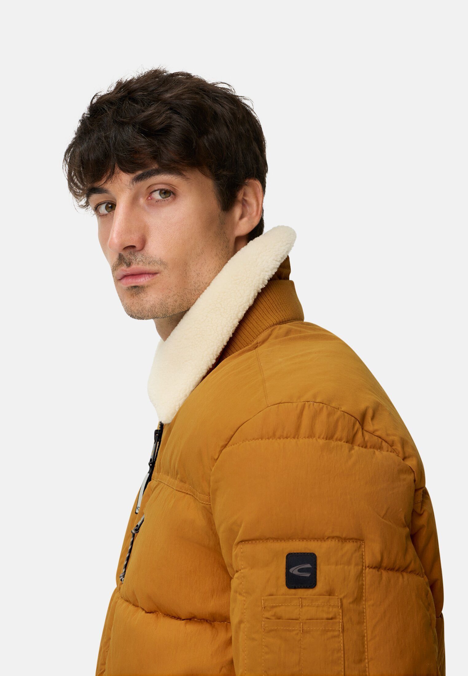 camel active Winterjacke mit abnehmbarem Kragen Langarm Abnehmbare Kapuze