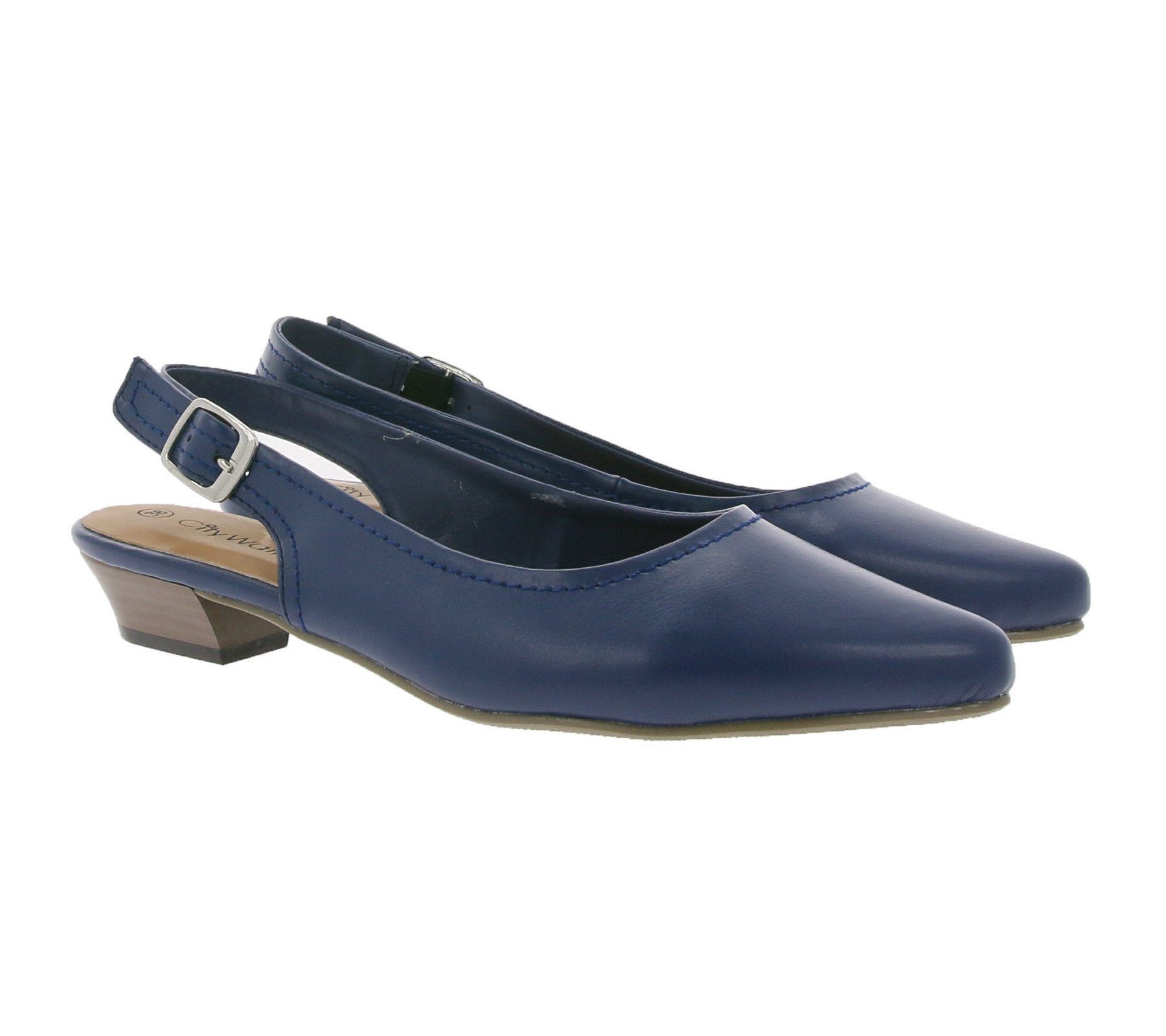 CITY WALK »City WALK Sling-Pumps feminine Damen Absatz-Schuhe Stöckelschuhe  Stilettos Blau« Slingpumps online kaufen | OTTO