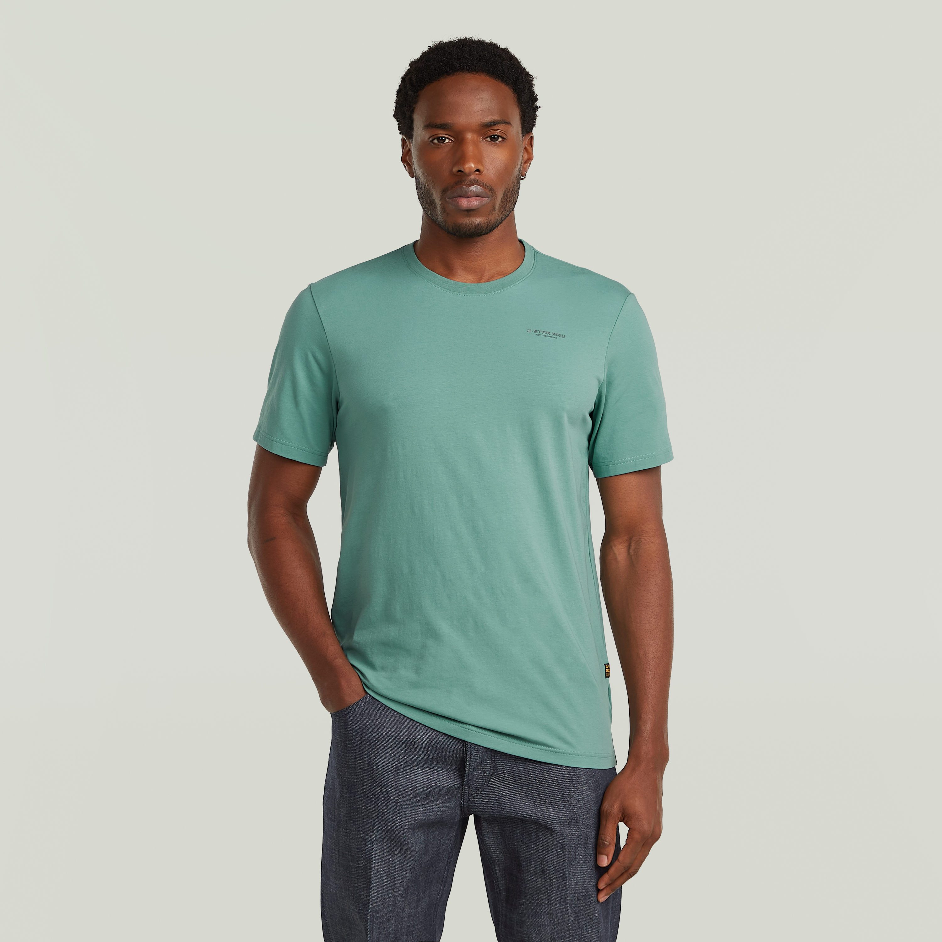 G-STAR T-Shirt Slim Base mit Rundhals, Baumwollmix günstig online kaufen