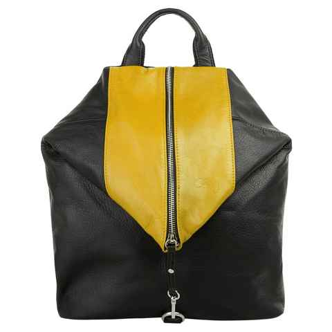 Cluty Cityrucksack, echt Leder, Made in Italy