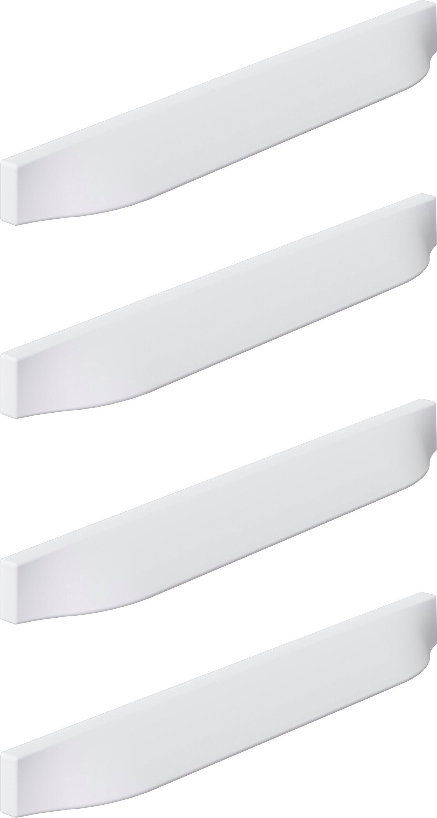 rauch Griff Möbelgriff Bügelgriff Schrankgriff Metallgriff für Rauch-Schränke (4-St., 4er Set, Farbe Alpinweiß - Länge 19 cm - Bohrlochabstand 16 cm), Individuelle Schrankgestaltung, Metallgriffe für Rauch-Kleiderschränke