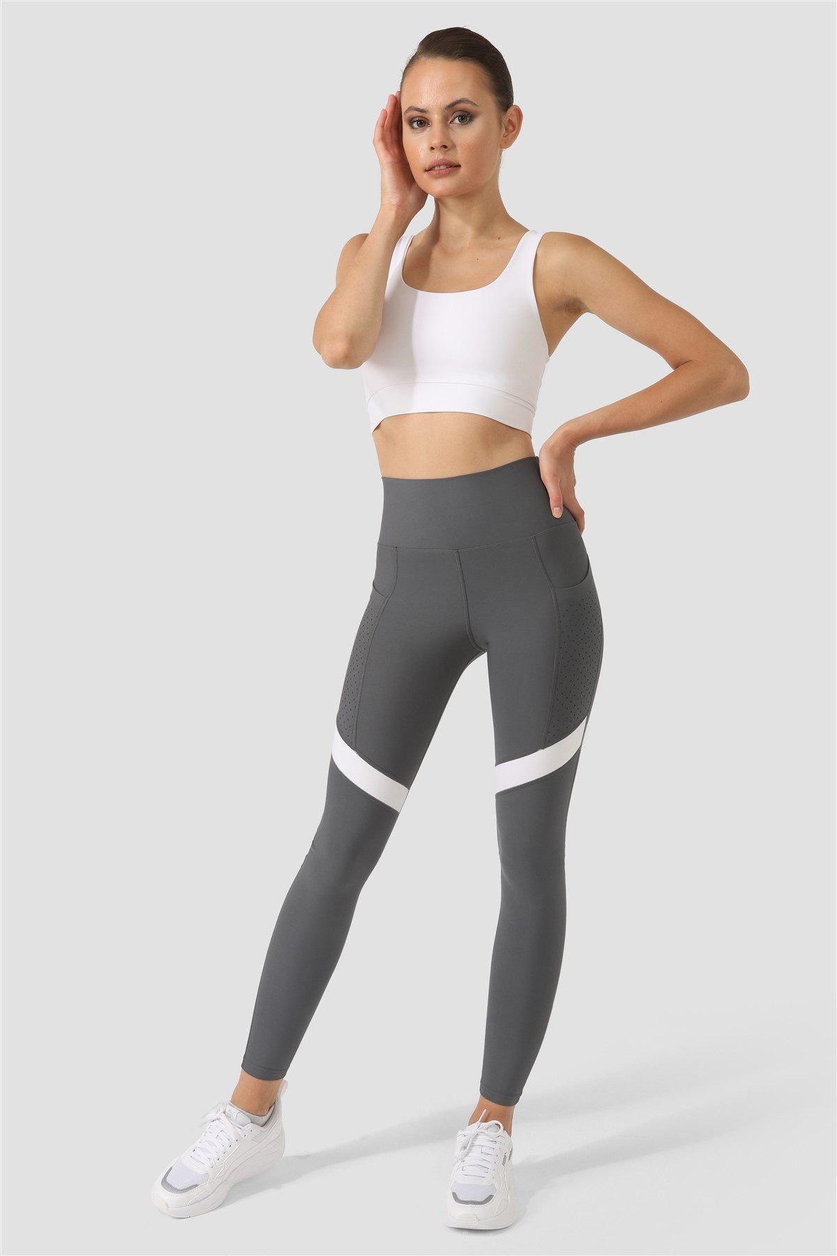 Superstacy Leggings Garnished Laser-Cut Leggings mit Tasche