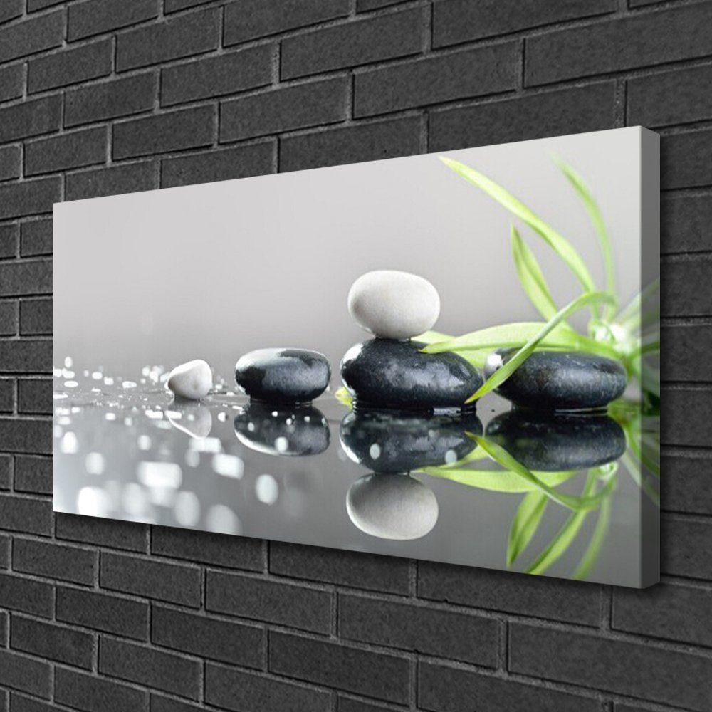 Tulup Leinwandbild XXL Wandbilder Leinwandbilder Bilder Canvas Bild 100 cm x 50 cm, Zen Spa Tonisiert das Gras, Leinwandbild – Bild 2 von 5