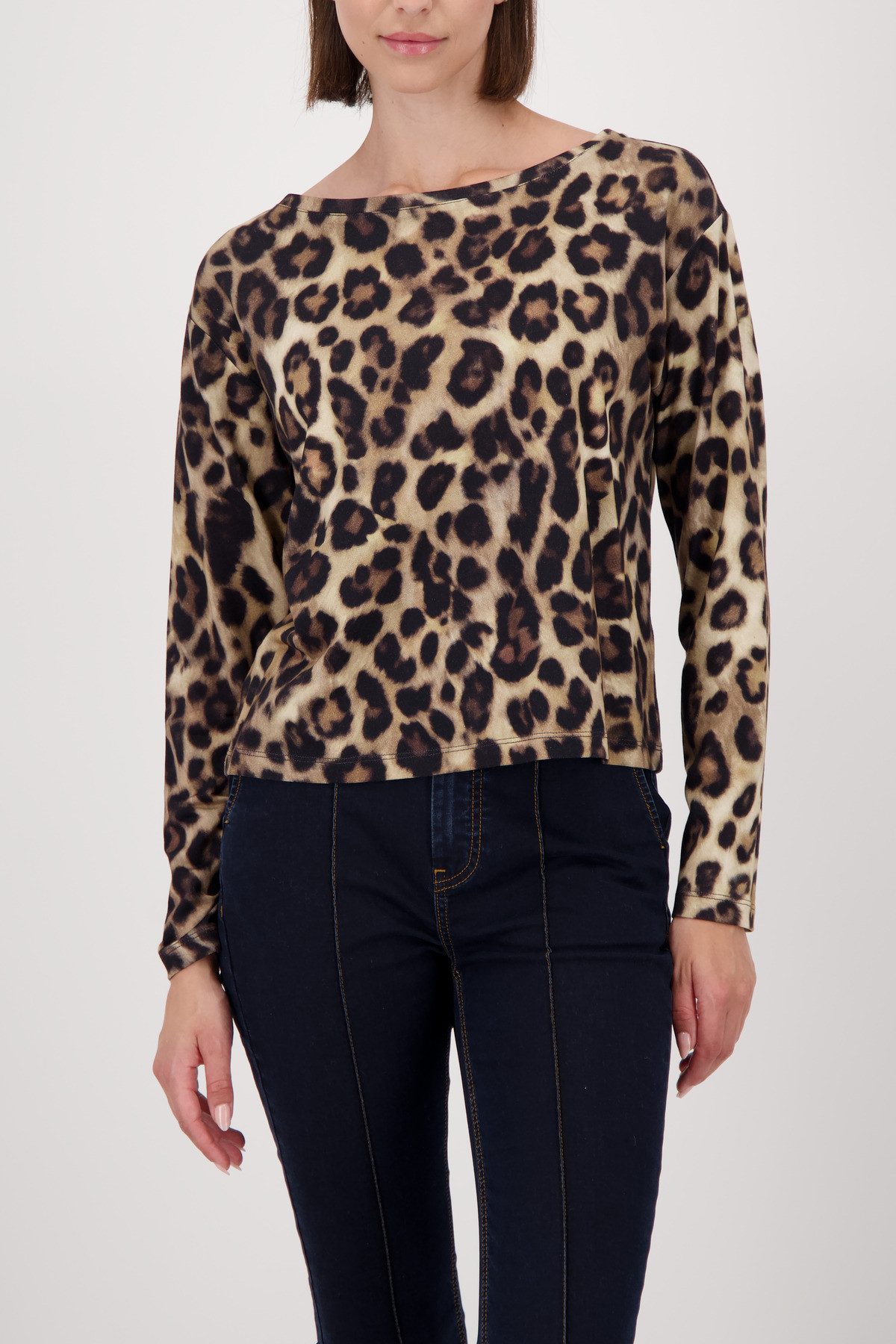 Monari Langarmshirt Shirt Leodruck Allover Regular günstig online kaufen