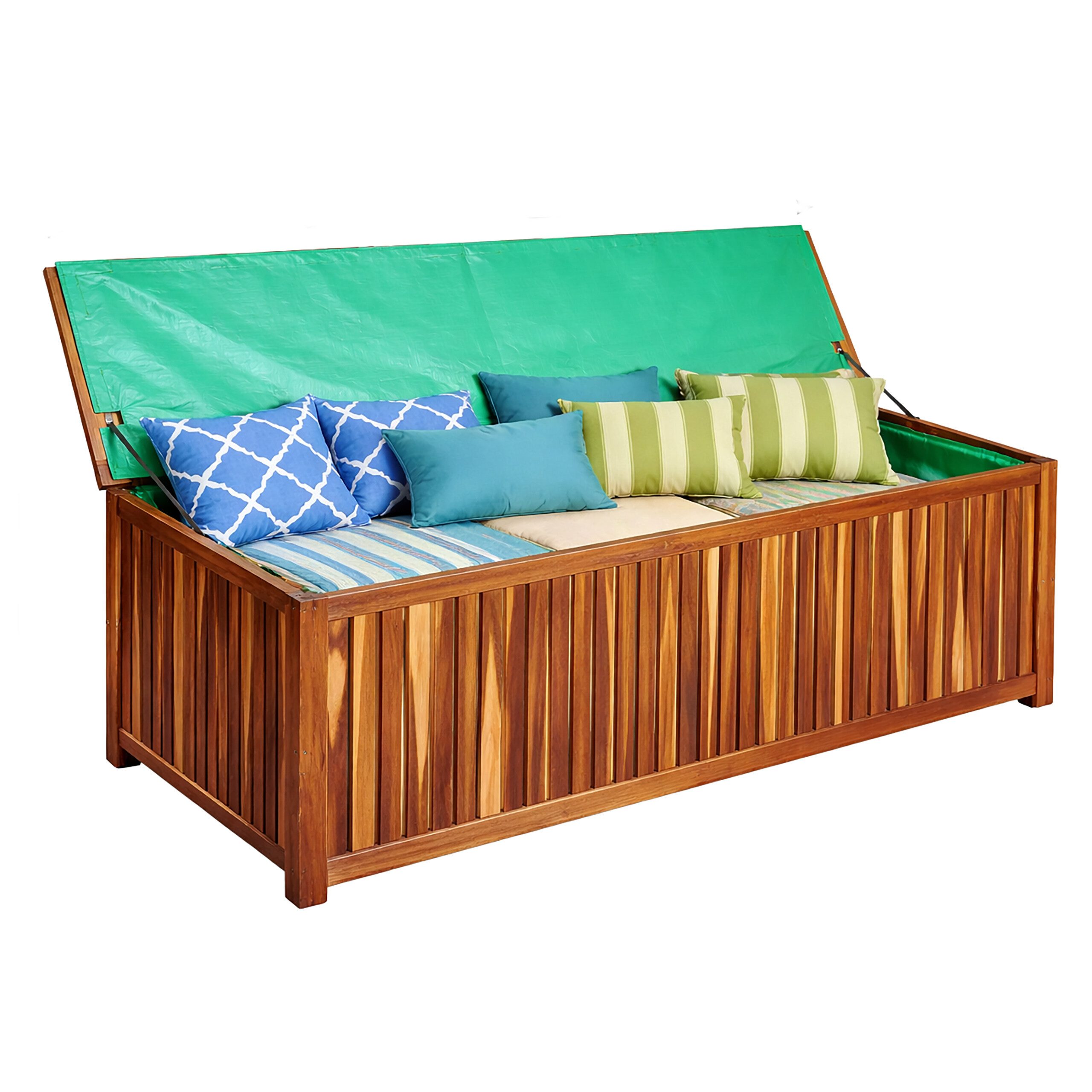 relaxdays Gartenbox Akazienholz, L