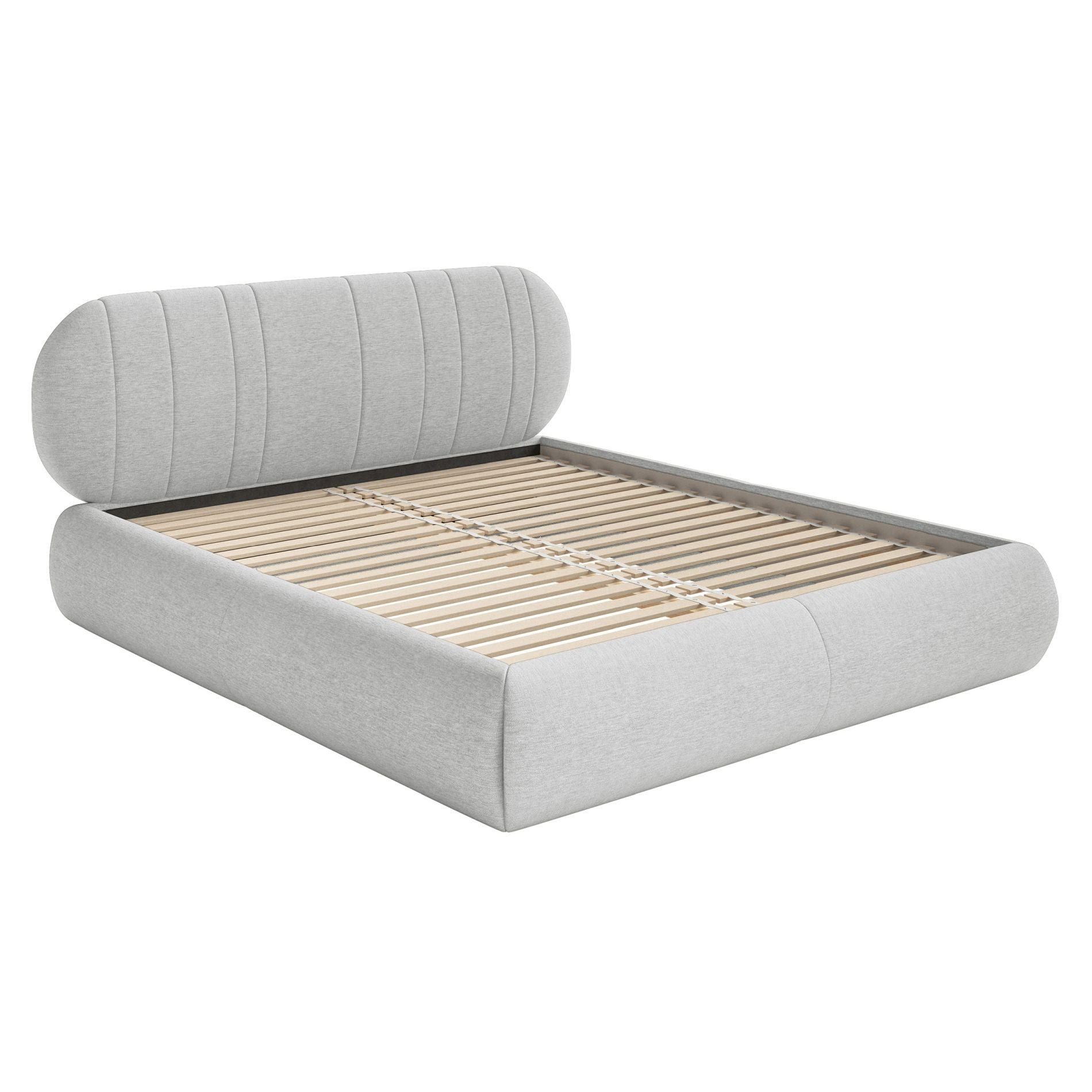 Selsey Polsterbett ASMELIO, Doppelbett mit Rollrost und Kopfteil