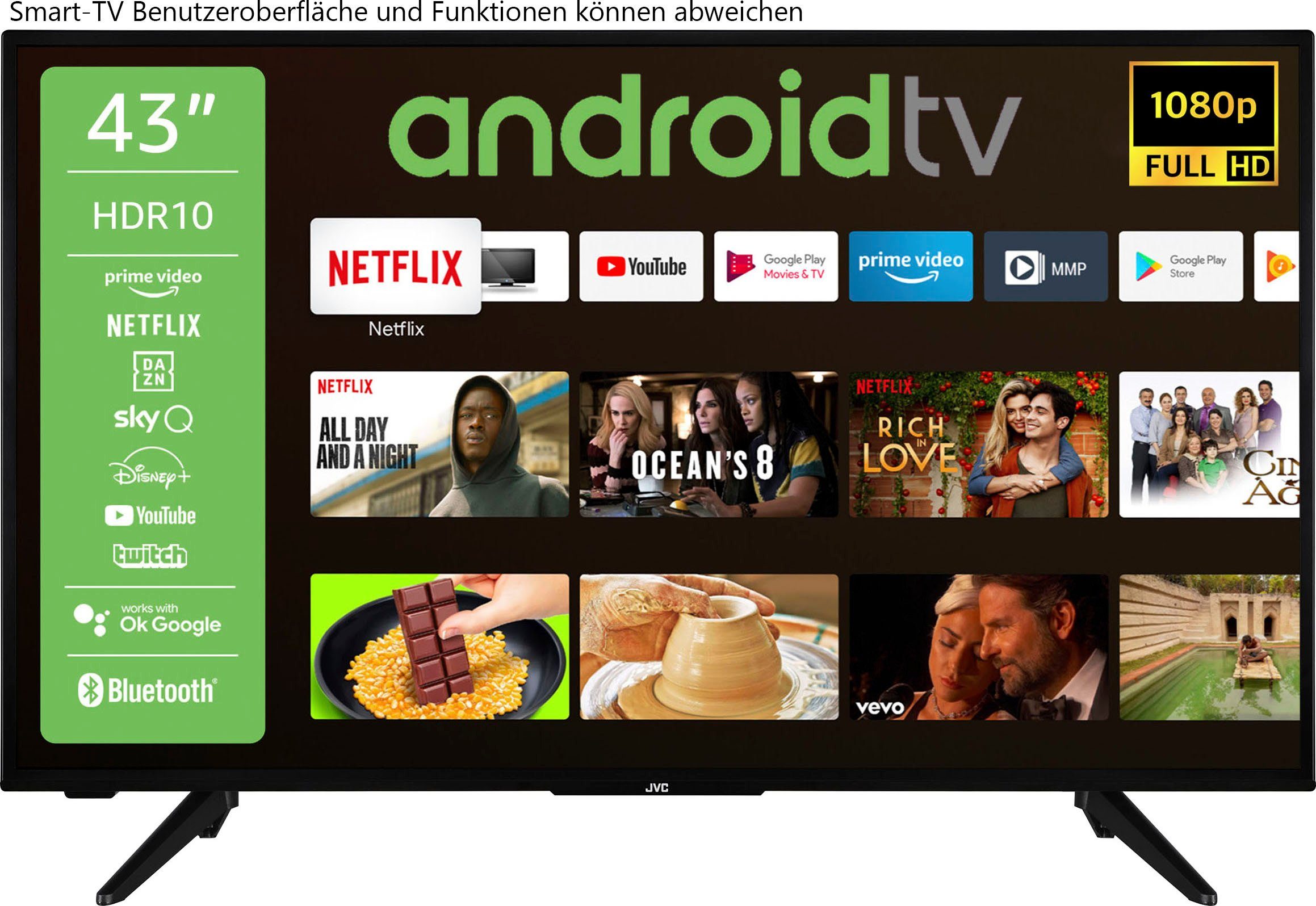 TV) HD, JVC LT-43VAF3055 Full (108 Android cm/43 LED-Fernseher Zoll,