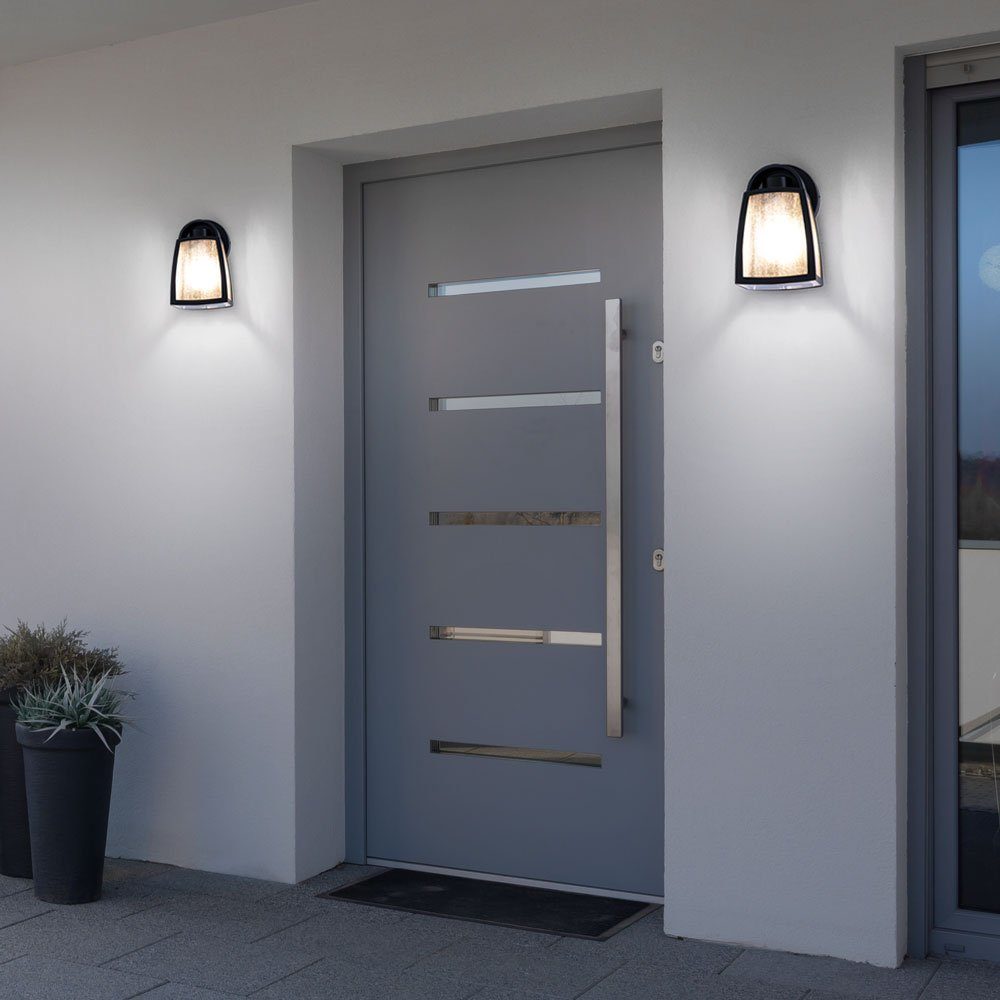etc-shop Außen-Wandleuchte, FILAMENT Laternen Lampen Wand Leuchtmittel dimmbar Fassaden 2x Außen Warmweiß, inklusive, LED