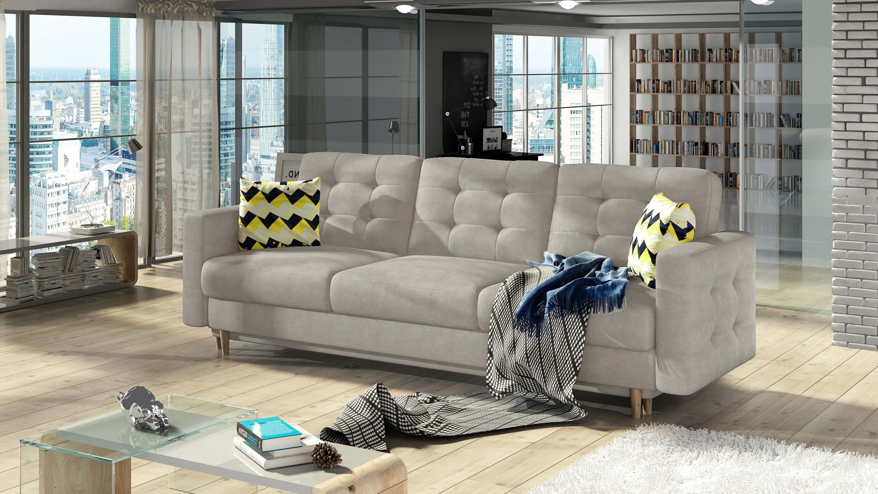 MF Design 3-Sitzer Thor, mit Bettfunktion