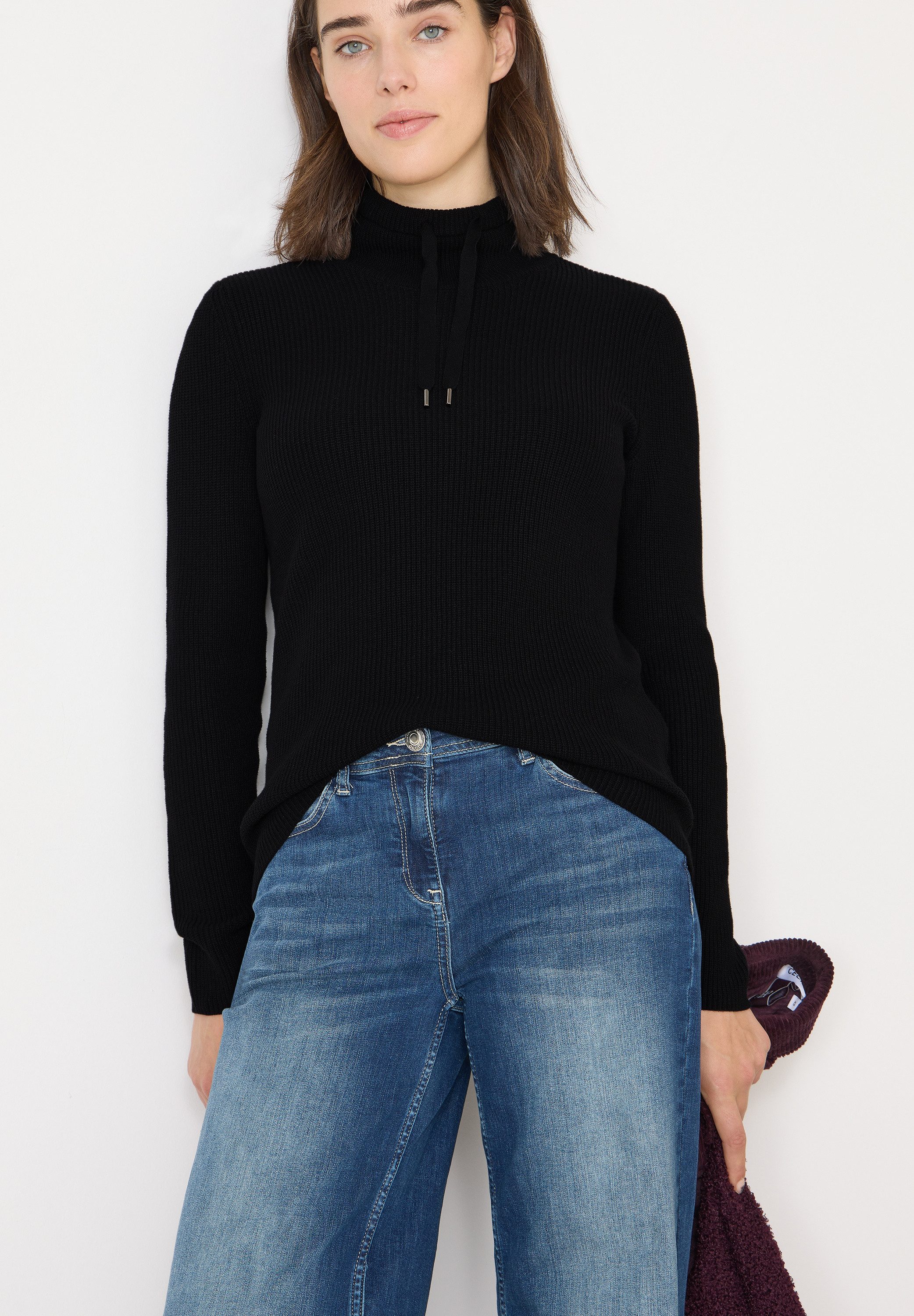 CECIL Stehkragenpullover mit Stehkragen