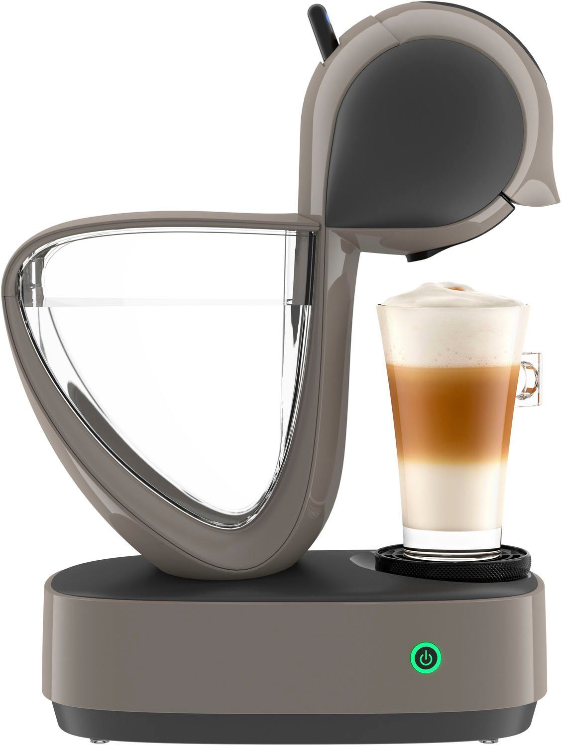 Kapselmaschine 1 NESCAFÉ® Dolce Automatic bis Touch Gusto® Krups, Touchscreen, 15 Taupe, KP270A Bar, in Infinissima nach Hochdrucksystem Energiesparmodus Min.