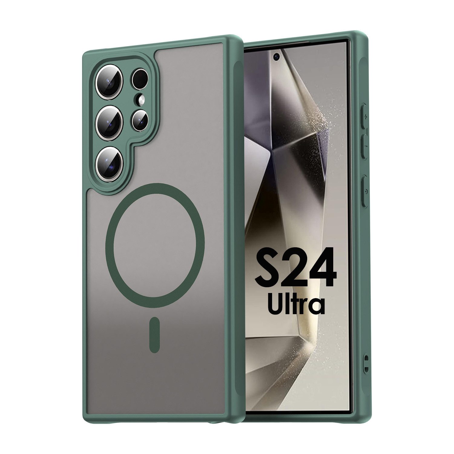 betterfon Handyhülle für Samsung Galaxy Schutzhülle Case, Magnetisches Laden, mattes Design, kratzfest & stoßfest verarbeitet