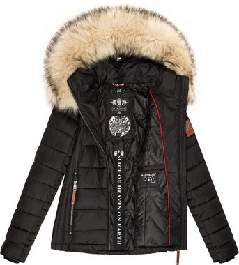 Marikoo Winterjacke Lerikaa Winter Steppjacke mit abnehmbarem Kunstfell