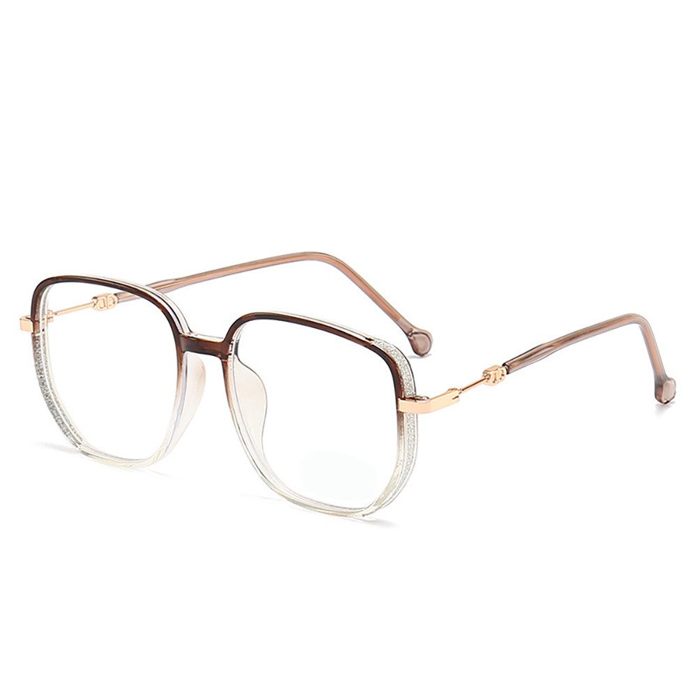 PACIEA Lesebrille Damen Blaulichtfilter Glitzerrand Oversized Anti-Müdigkeit