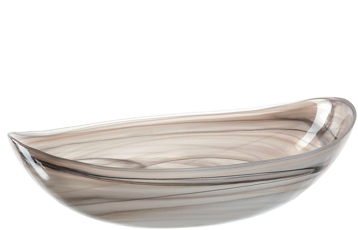 LEONARDO Schale ALABASTRO, Glas, oval, 32 cm