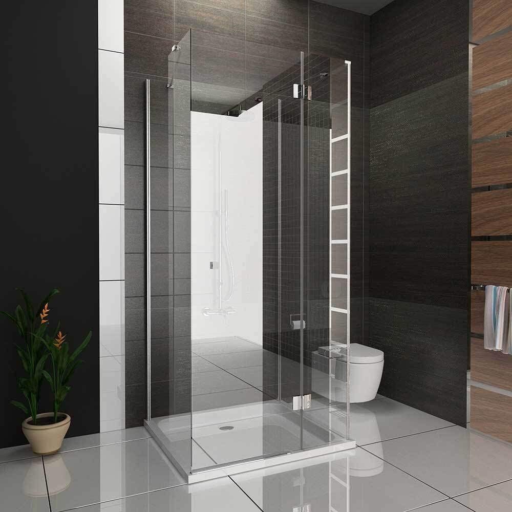 Alpenberger Eckdusche U-Form Duschkabine - Komplettdusche 3 Seitig Duschabt günstig online kaufen