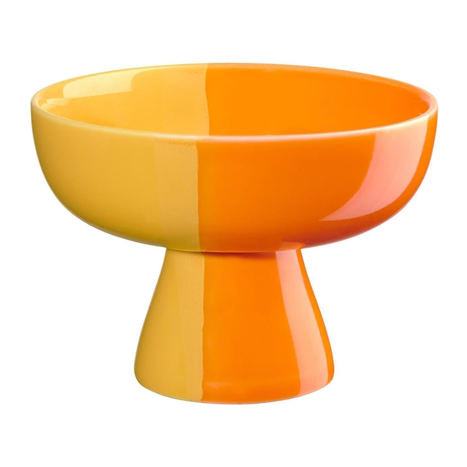 ASA SELECTION Dessertschale Schale JOY, Ø 11 cm, Orange, Gelb, Porzellan, (1-tlg), spülmaschinengeeignet