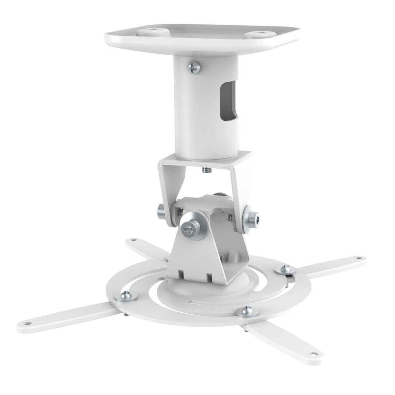 Universal-Deckenhalterung Für Projektor/Kamera – Höhenverstellbar 29–55,9 Cm, Mit Ablage & Kabelführung