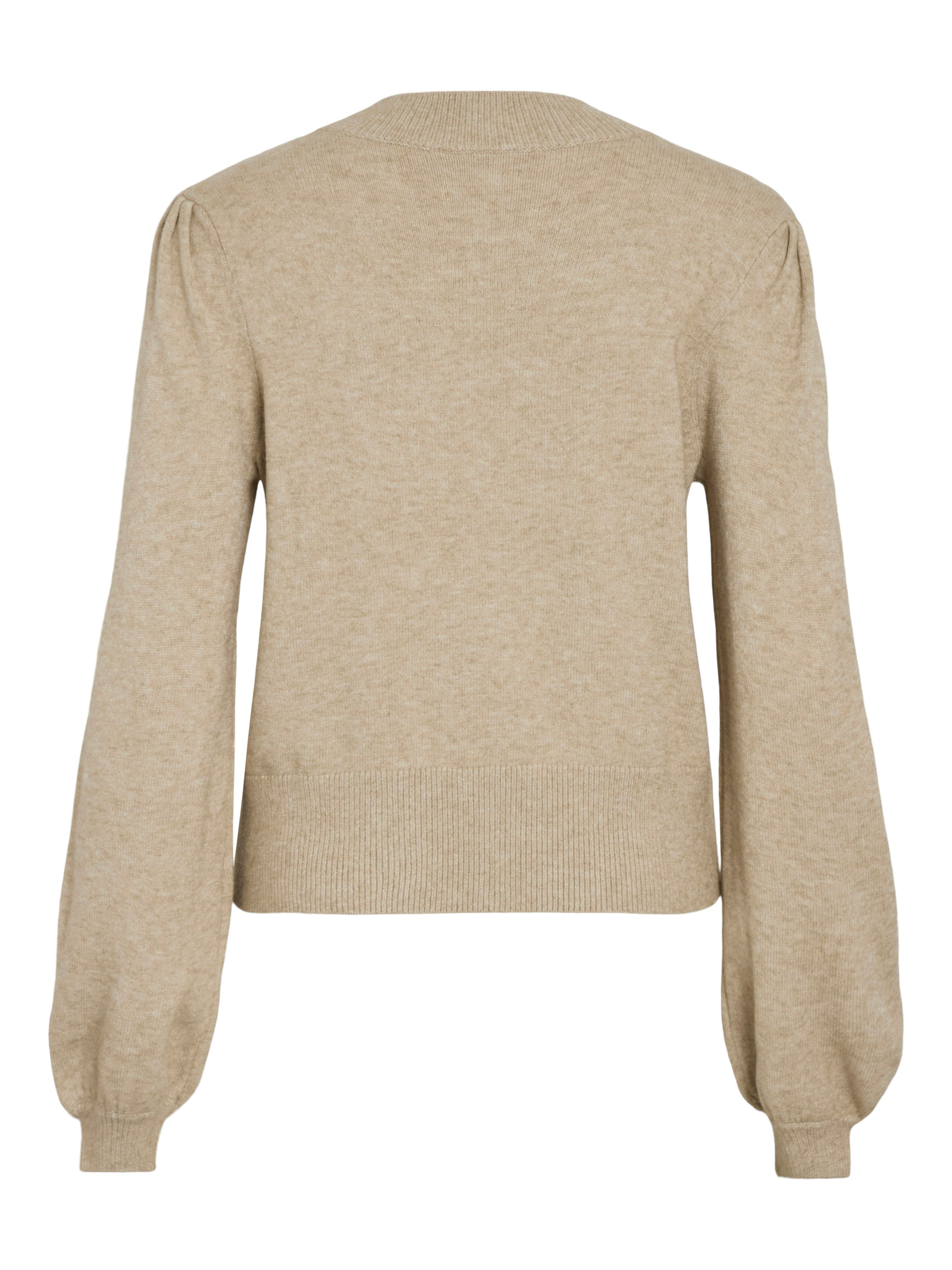 Vila Rundhalspullover VIRIL TURTLE-NK BALLOON L/S TOP - NOOS Materialmix, regular fit