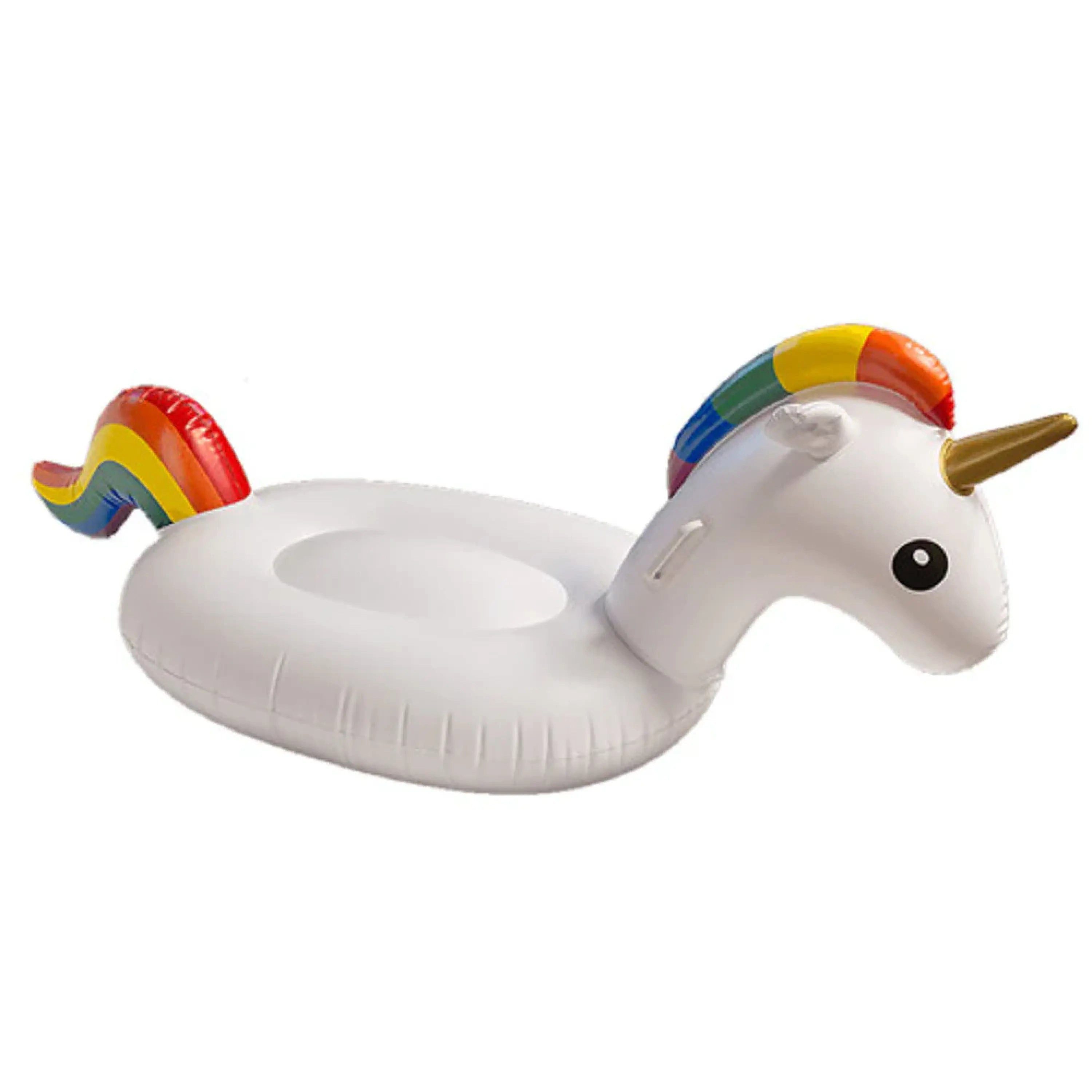 Sport-Knight® Schwimmtier Einhorn Luftmatratze für Kinder bis 50 kg, Schwimmtier 150 cm