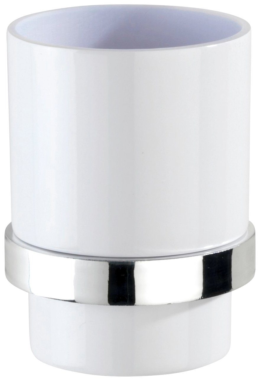 WENKO Zahnputzbecher Quadro, (1-St), Montage ohne Schrauben und Bohren günstig online kaufen
