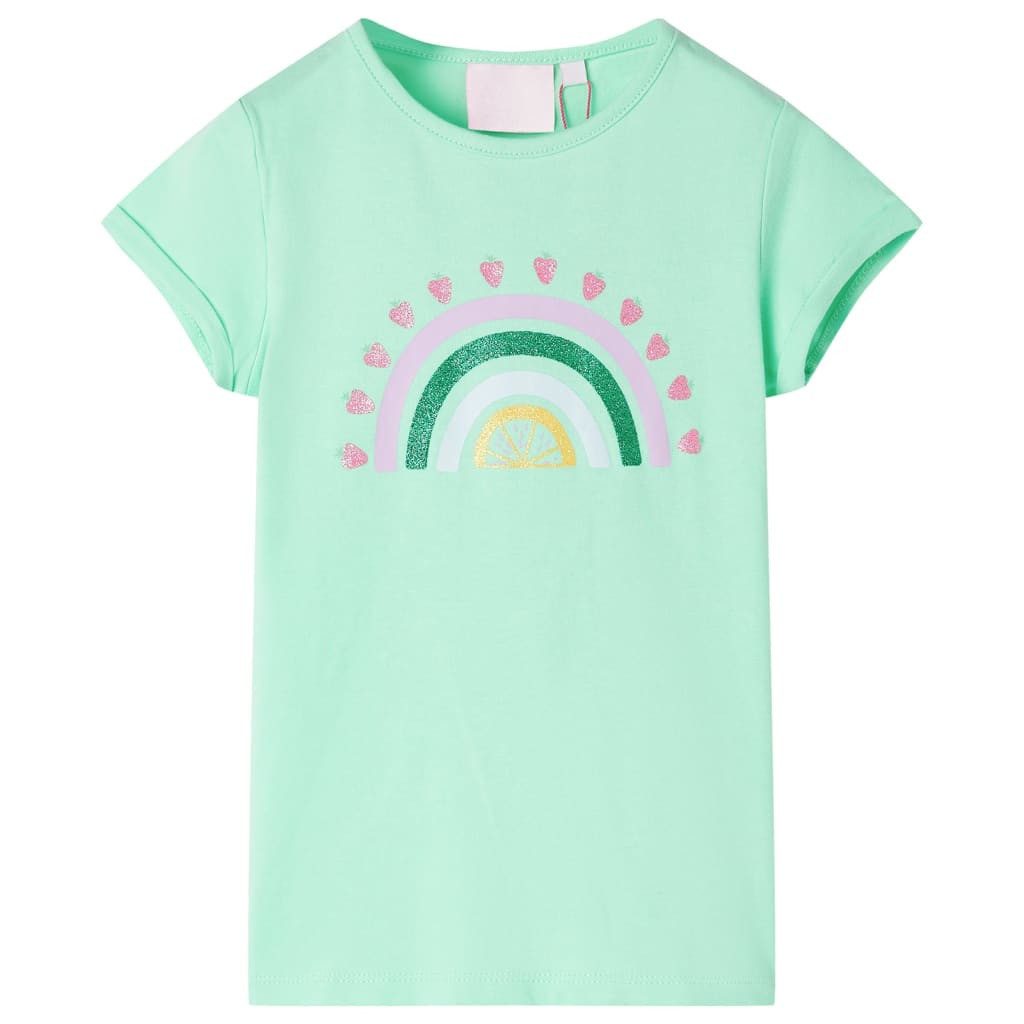 T-Shirt Kinder-T-Shirt Knallgrün 104