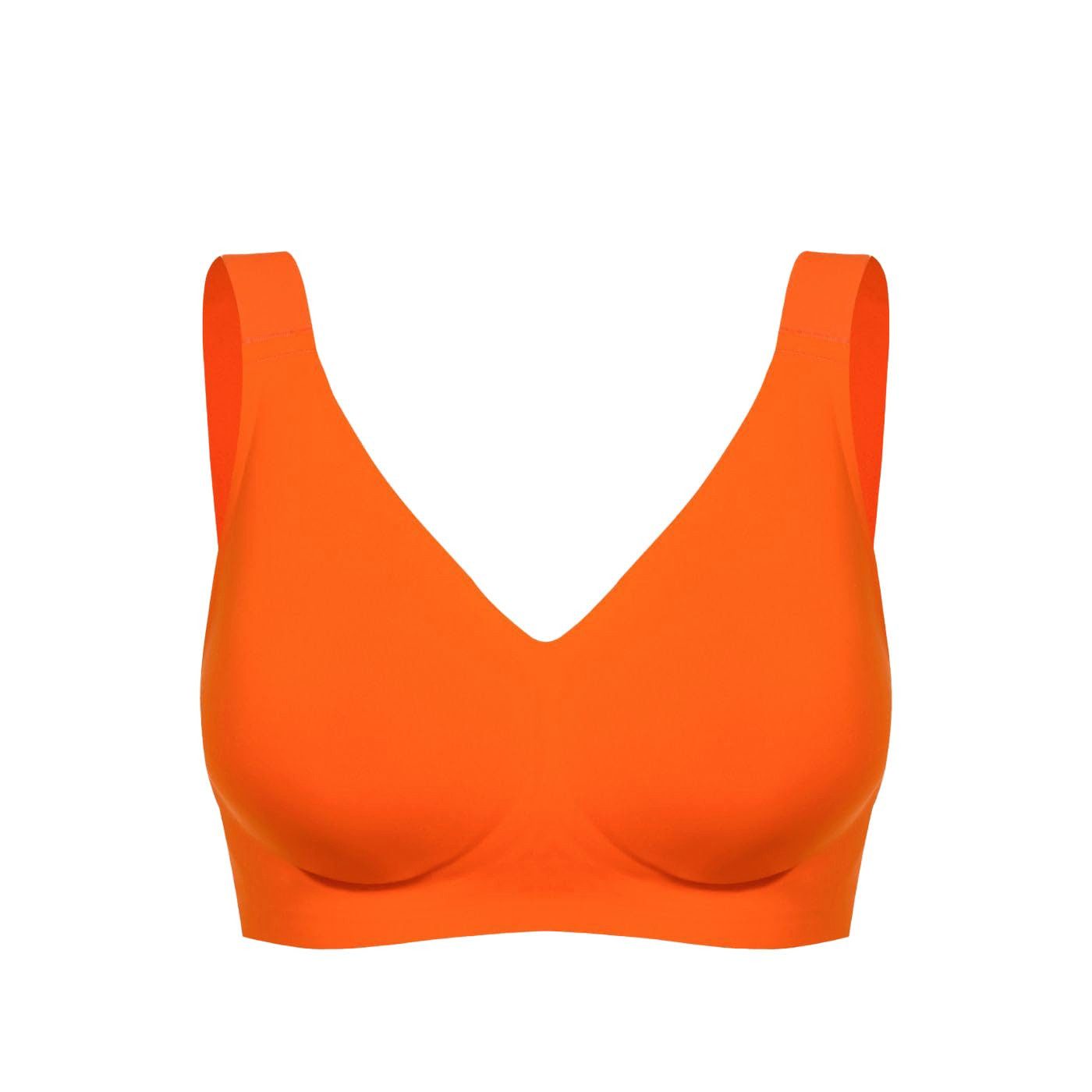 cfab (creamy fabrics) Bügelloser BH Comfort Minimizer BH-Sunset Orange-2XL (1-tlg)