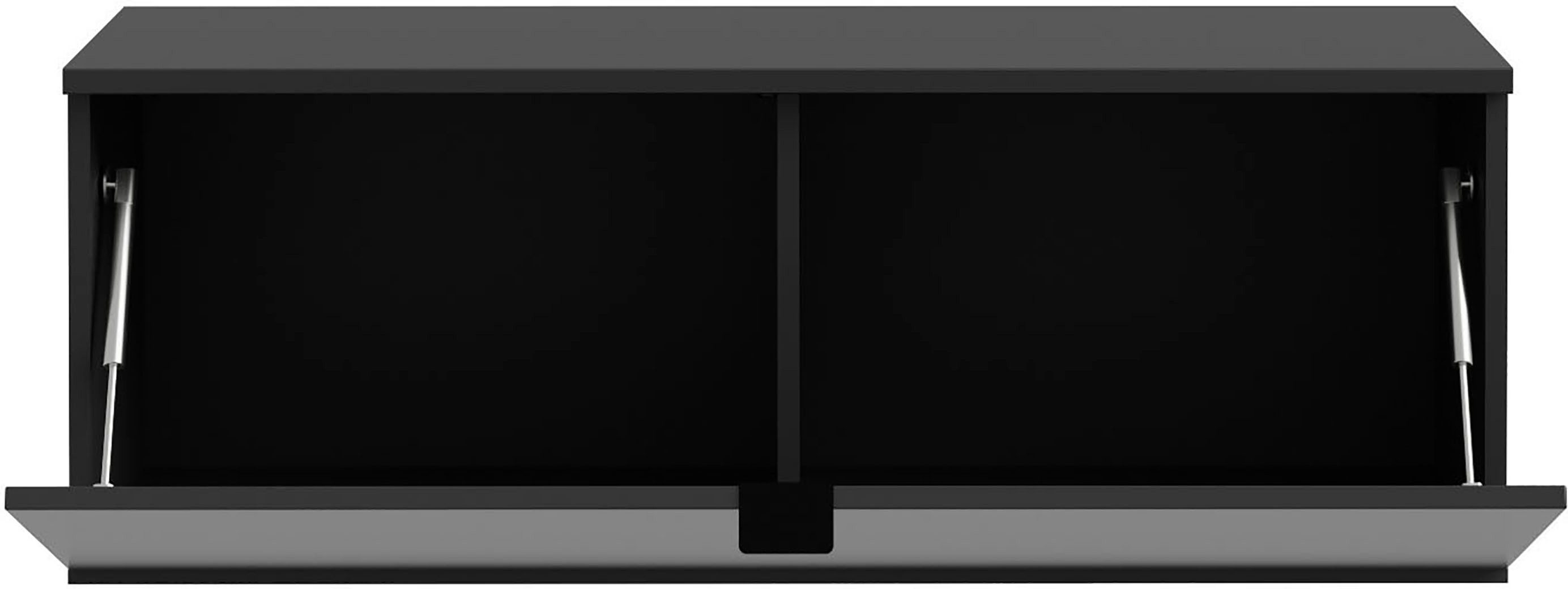 FORTE Lowboard LibertadTV-Board, TV-Schrank, TV Board, erweiterbar, Wandmontage, Metallgriff