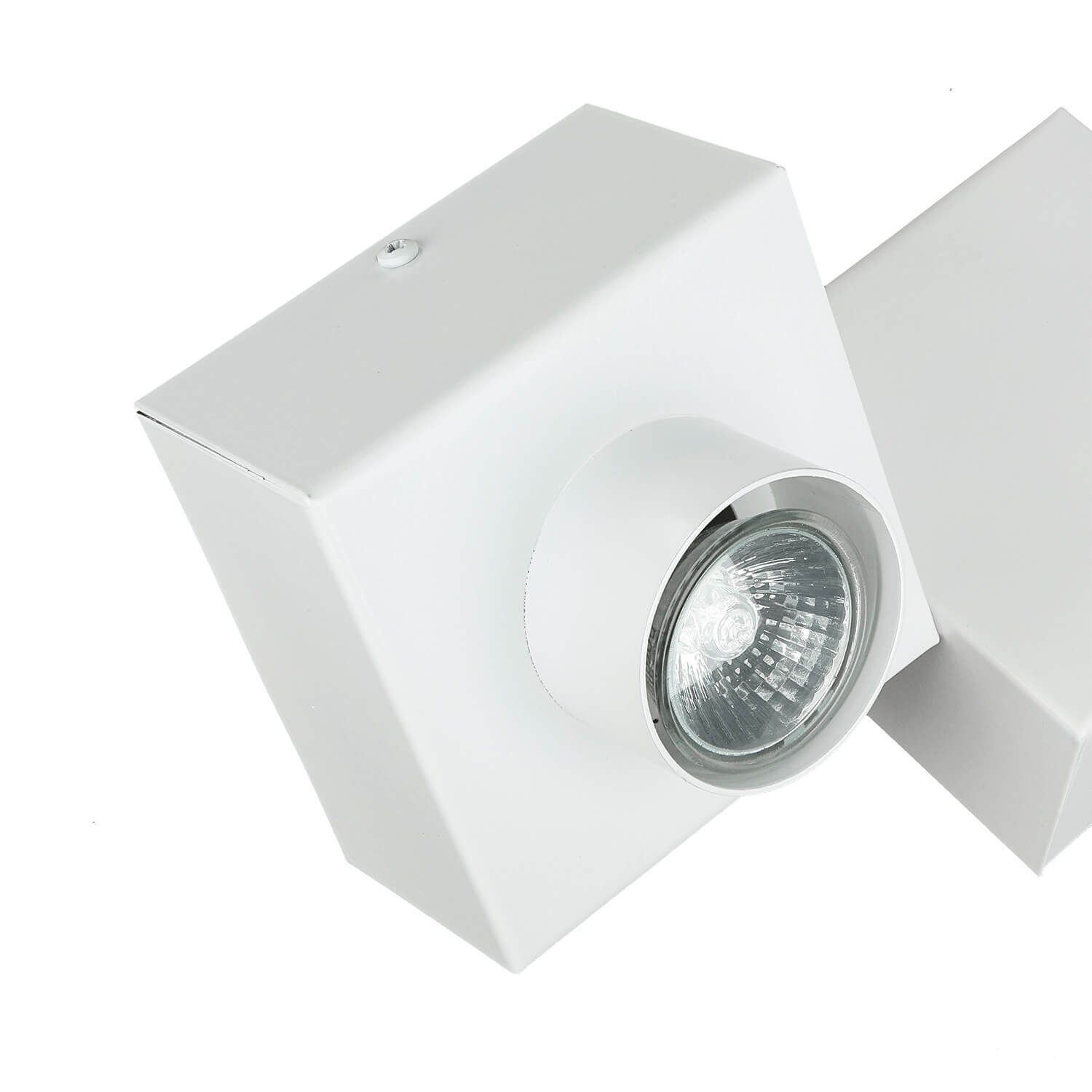Licht-Erlebnisse Deckenleuchte SKYE, ohne Leuchtmittel, Modern GU10 Metall 2x Weiß Deckenlampe Design