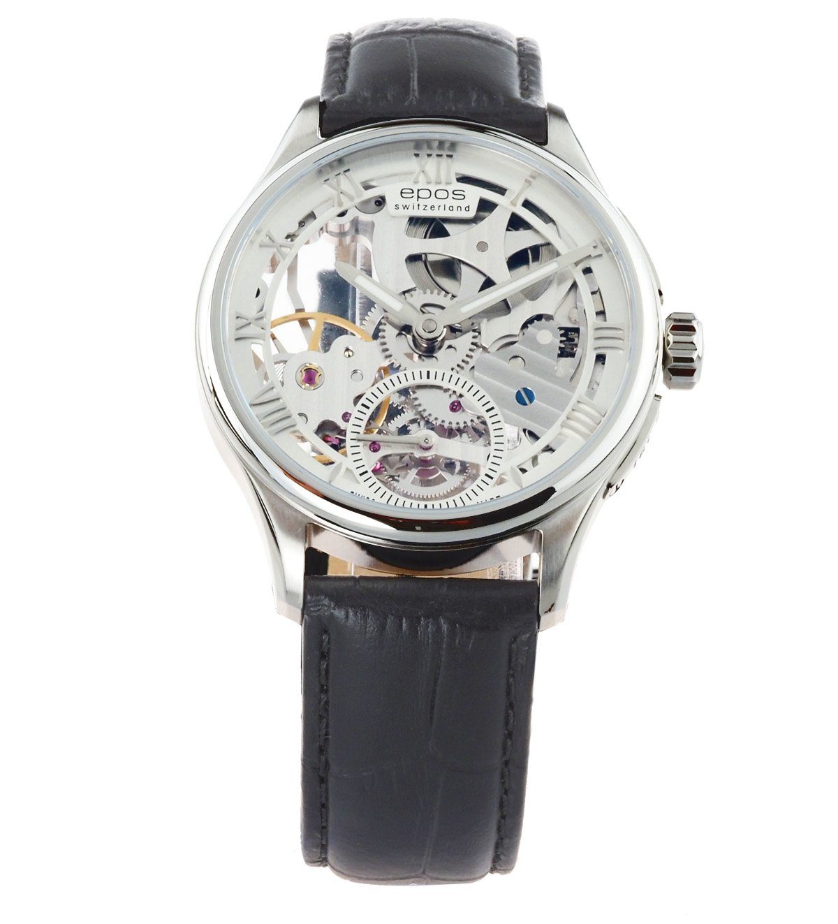 EPOS Schweizer Uhr Herren Uhr 3500.165.20.28.25 Originale SK Limited Handaufzug, Limitert auf 888 Stück
