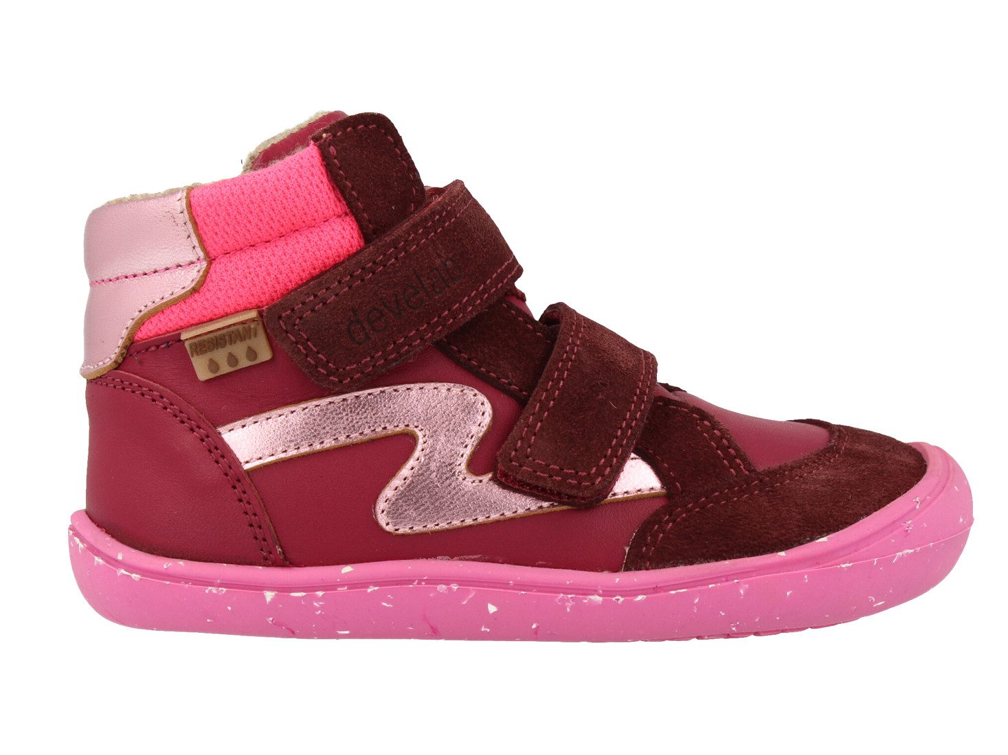 develab Develab Кроссовки Barfußschuhe Winter Barefoot 45235 Wasserfest Leder Schnürstiefelette