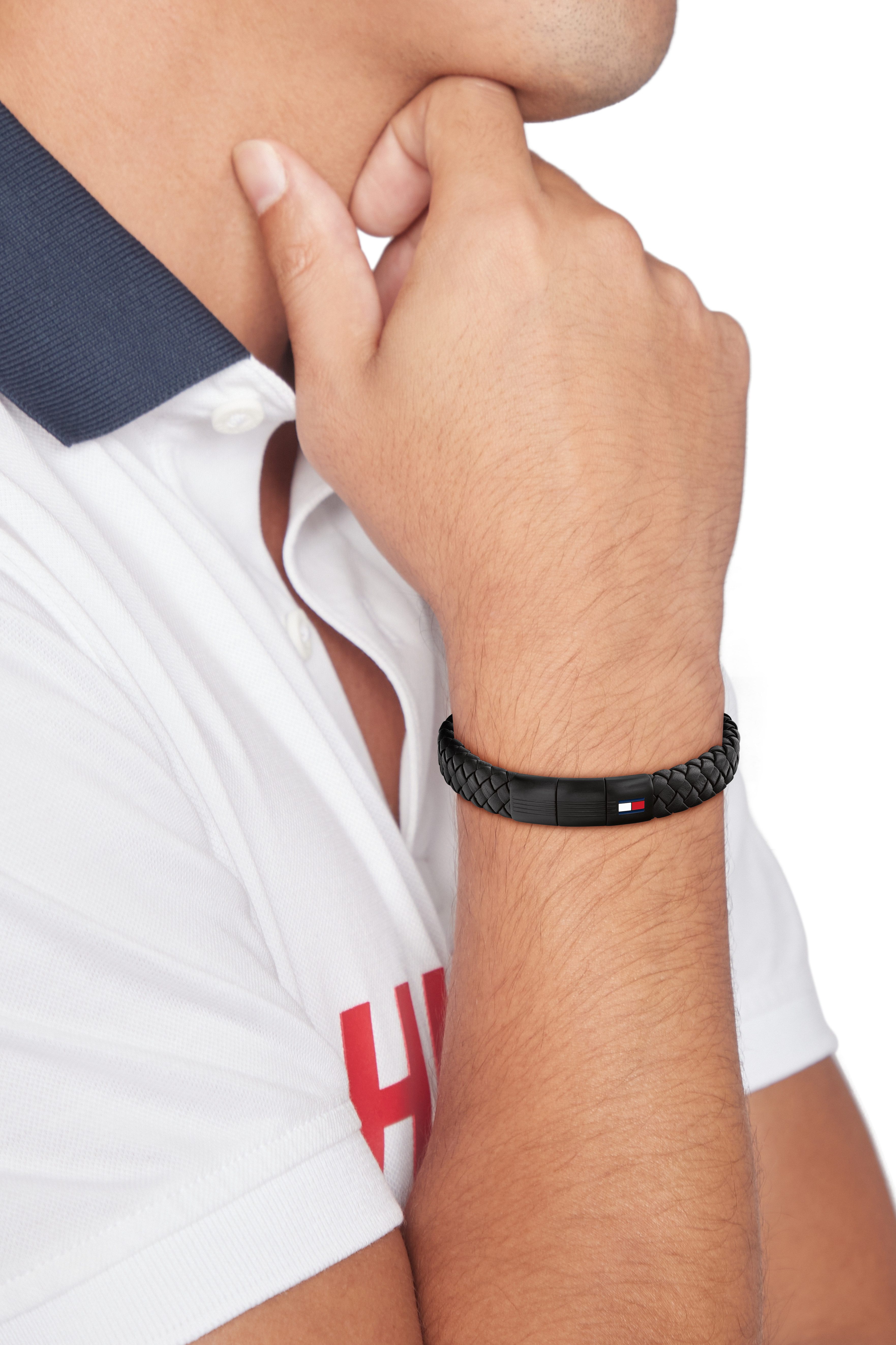 Tommy Hilfiger Lederarmband ROUND BRAIDED BRACELET günstig online kaufen