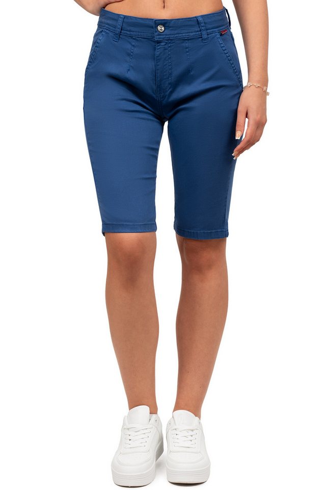 Cipo & Baxx Shorts Damen Straight Fit Capri Hose Mid Waist BA-WK186 erhältlich in trendigen Farben