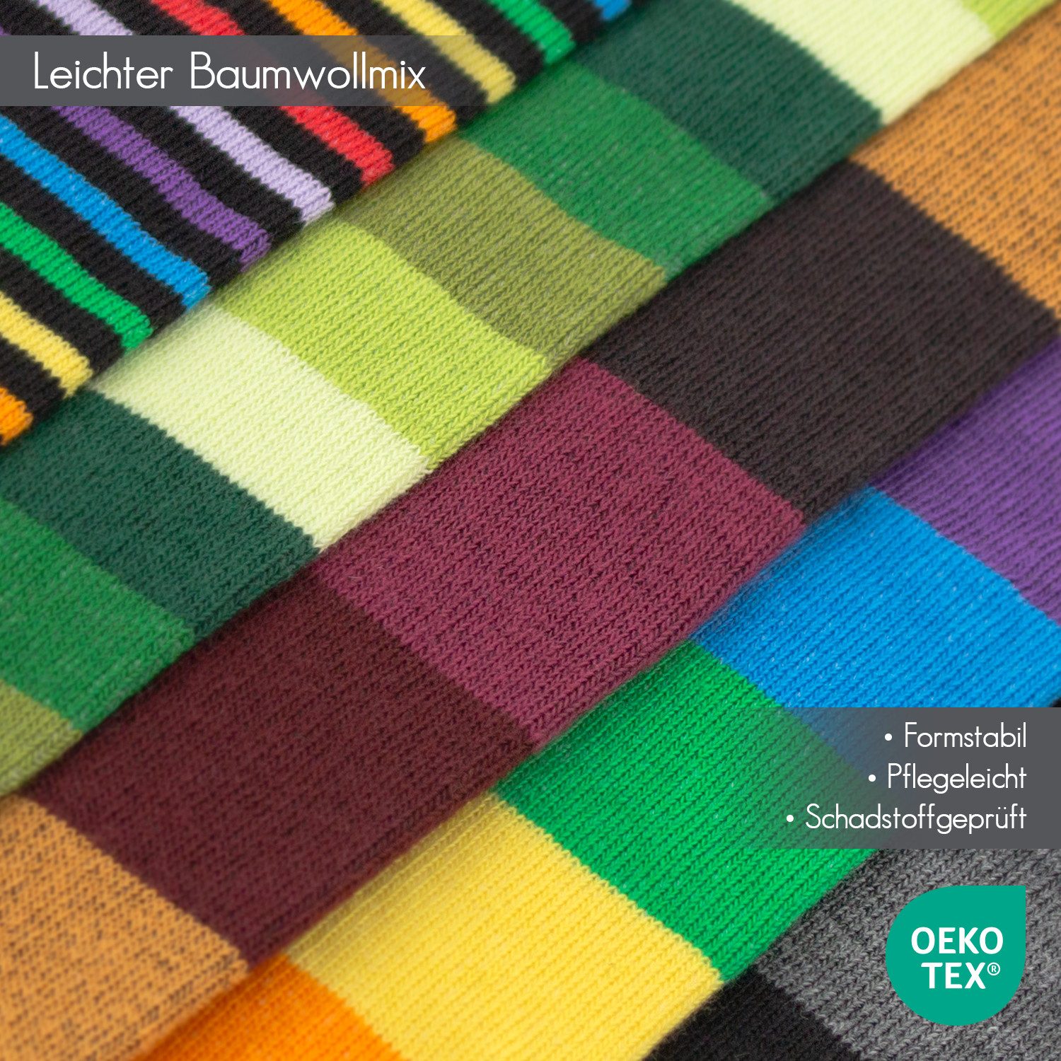 Footstar Langsocken Damen Kniestrümpfe geringelt (6 Paar) günstig online kaufen