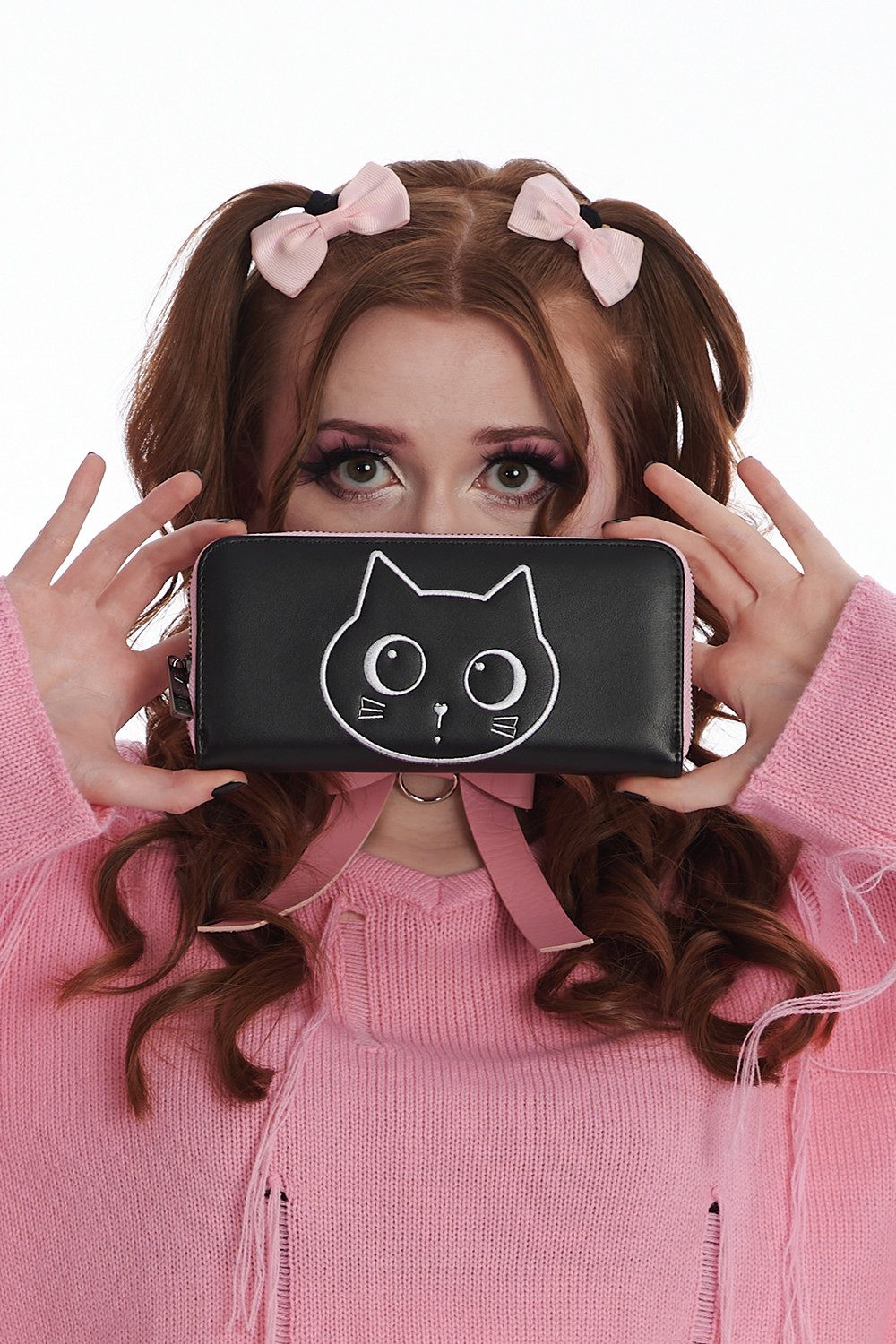 Banned Geldbörse Haru, Katze Bestickt