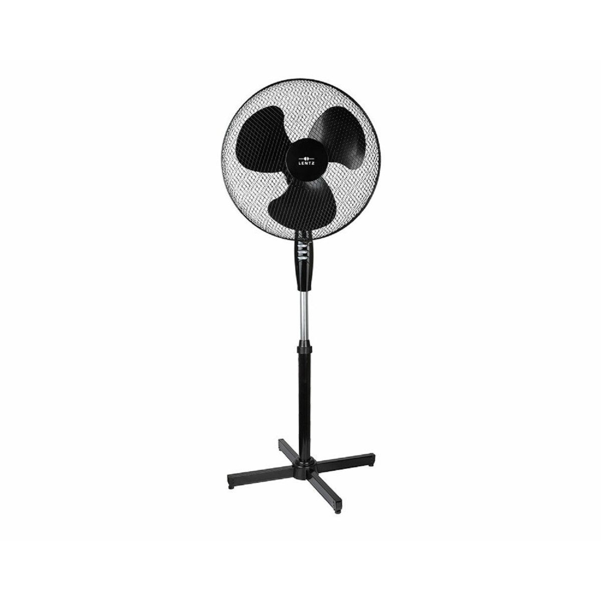 Lentz Standventilator 40 cm – Höhenverstellbar mit 3 Geschwindigkeiten