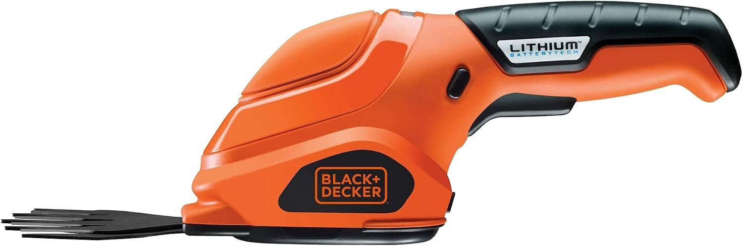 Black + Decker Akku-Grasschere Akku-Grasschere GSL200, 3,6V Li-Ion inkl. Ladestation mit Ladekabel, (1 St)
