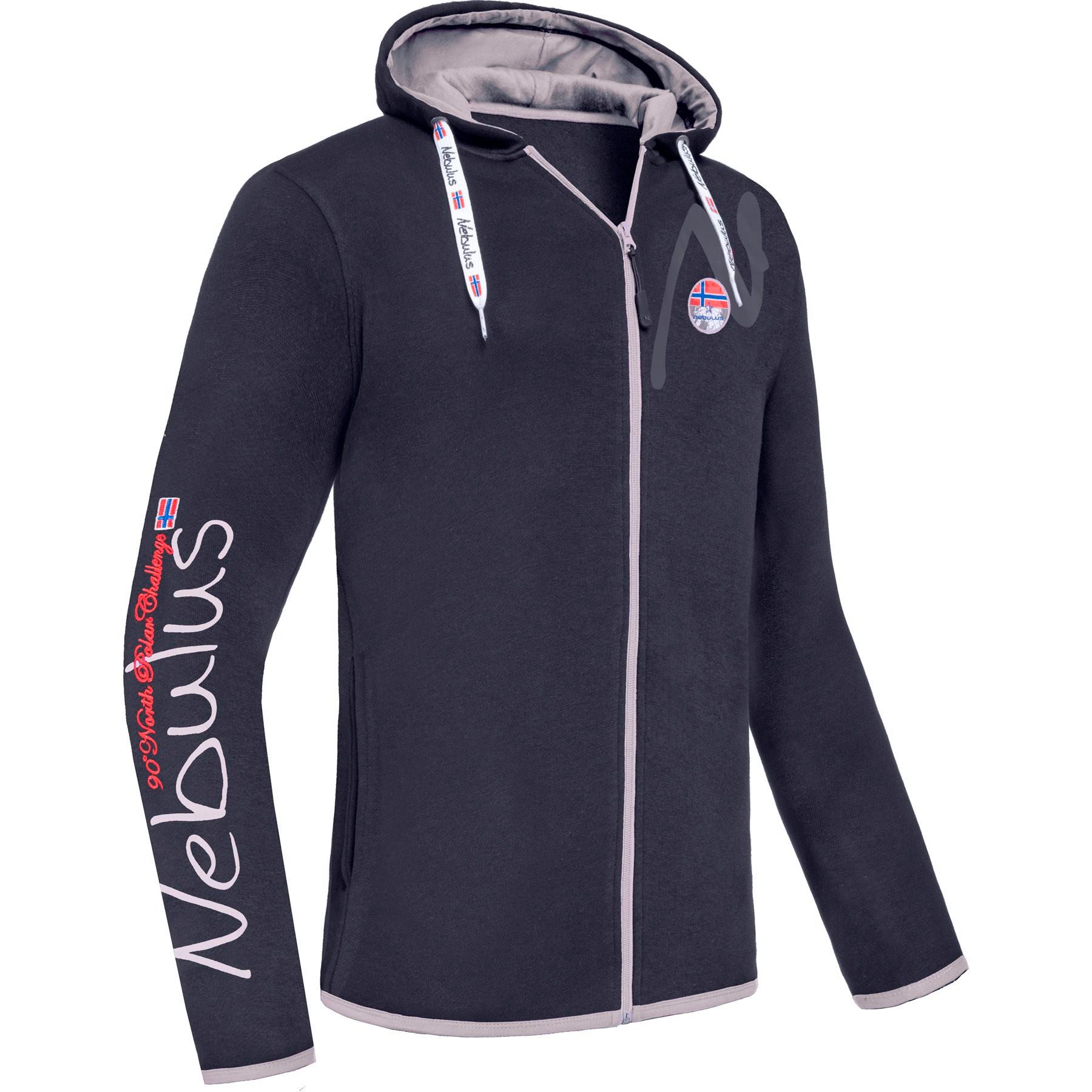 Sweatjacke VIPES, P6572 - Herren, schwarz-grau, XL